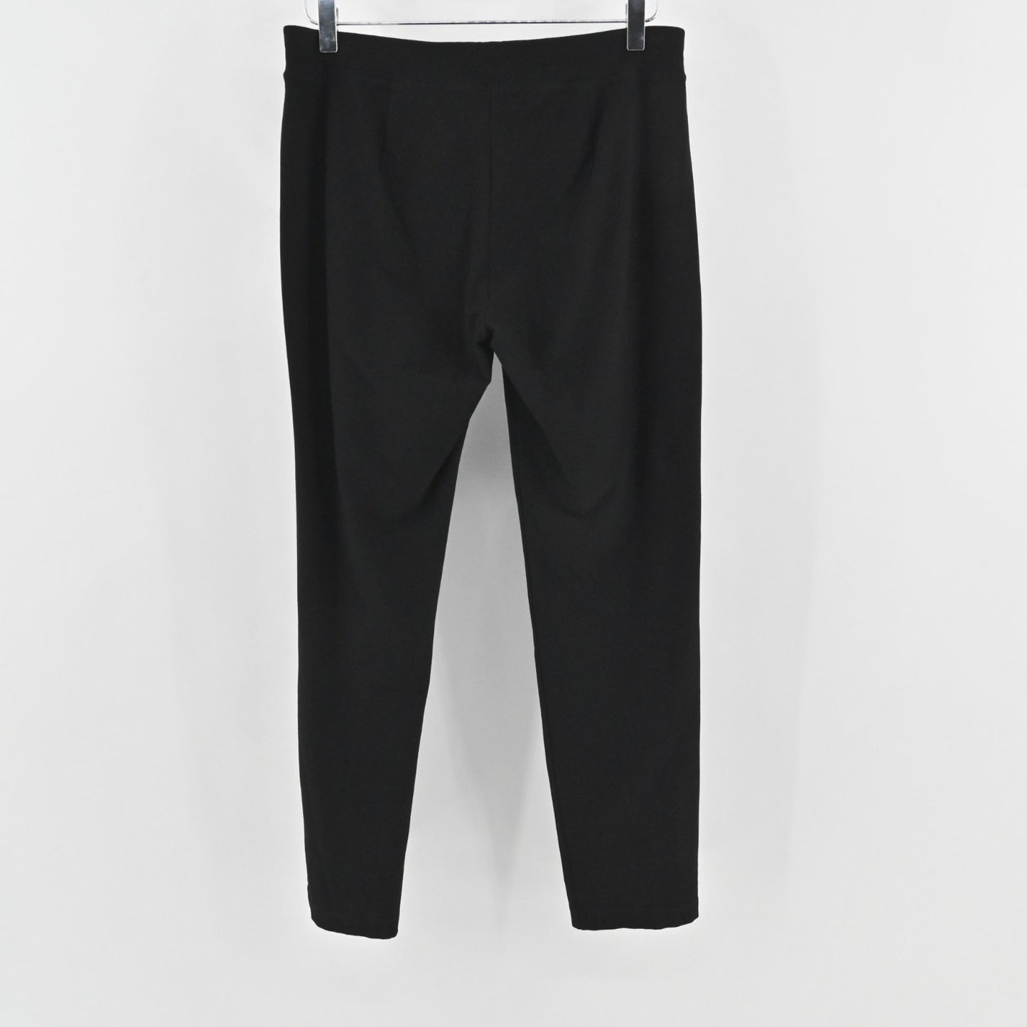 Eileen Fisher Womens System Washable Crepe Stretch Pants Size S Black Slim Fit
