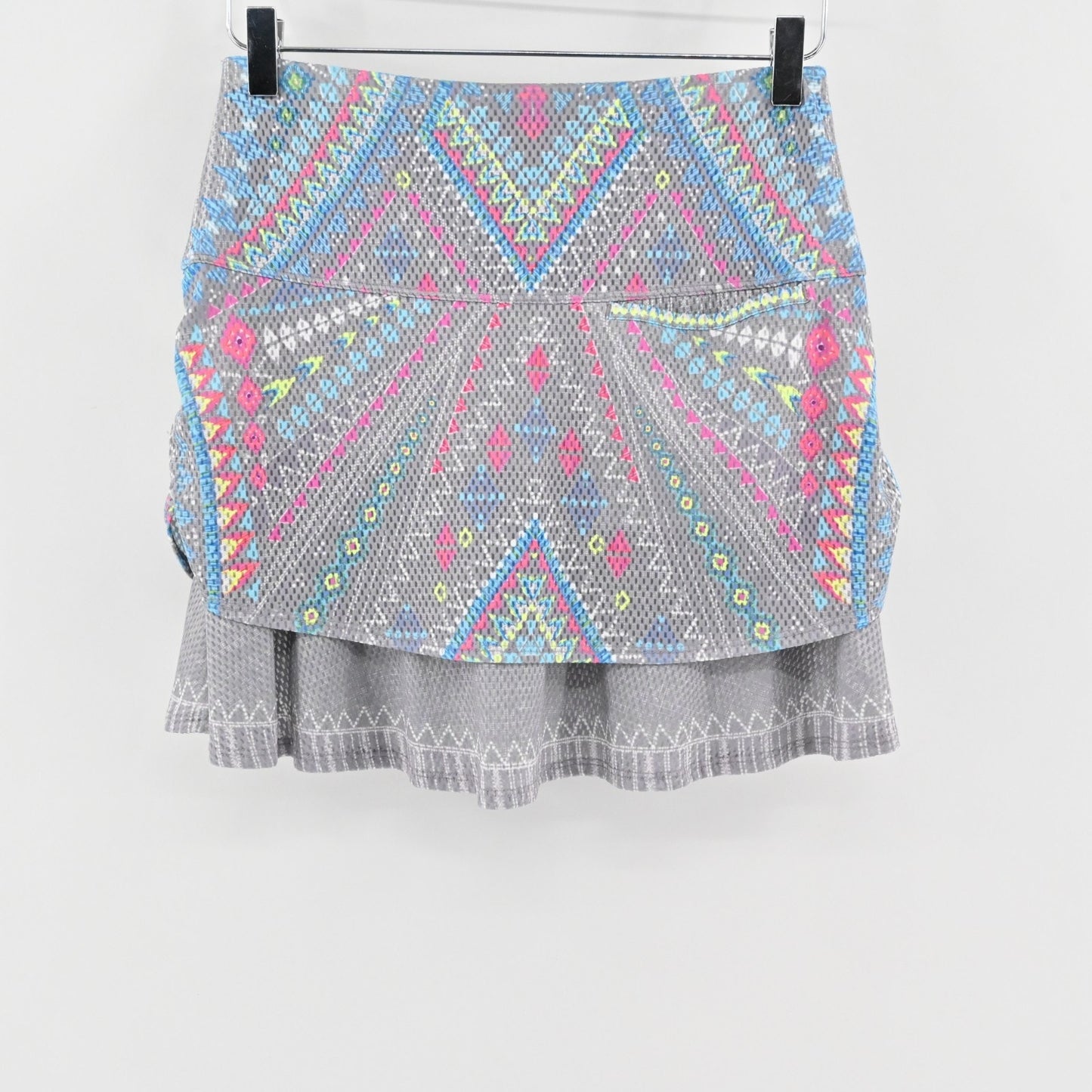 Lucky in Love Desert Vibes Ruched Skort Size XS Print Tennis Skirt Pickleball
