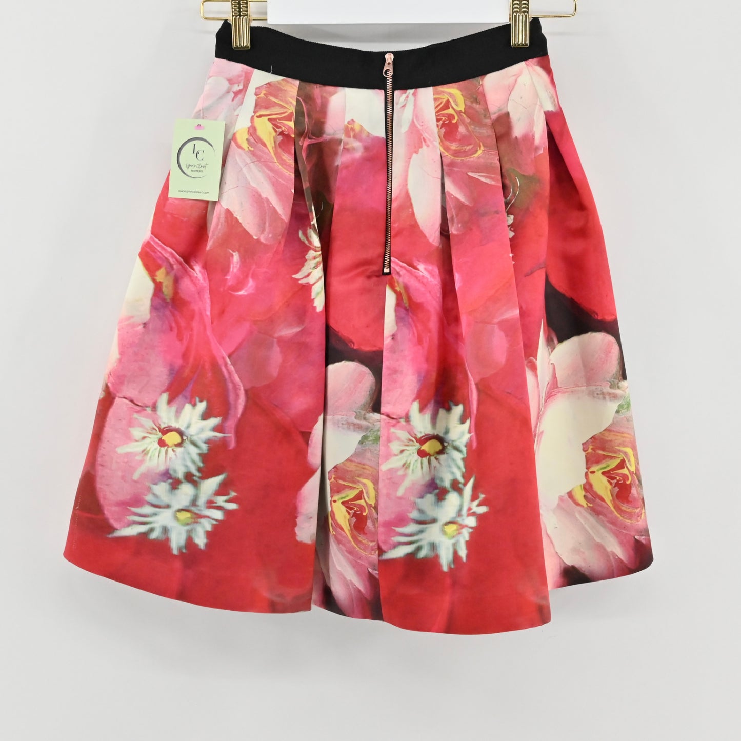 Ted Baker Pink Floral Skirt Size 2