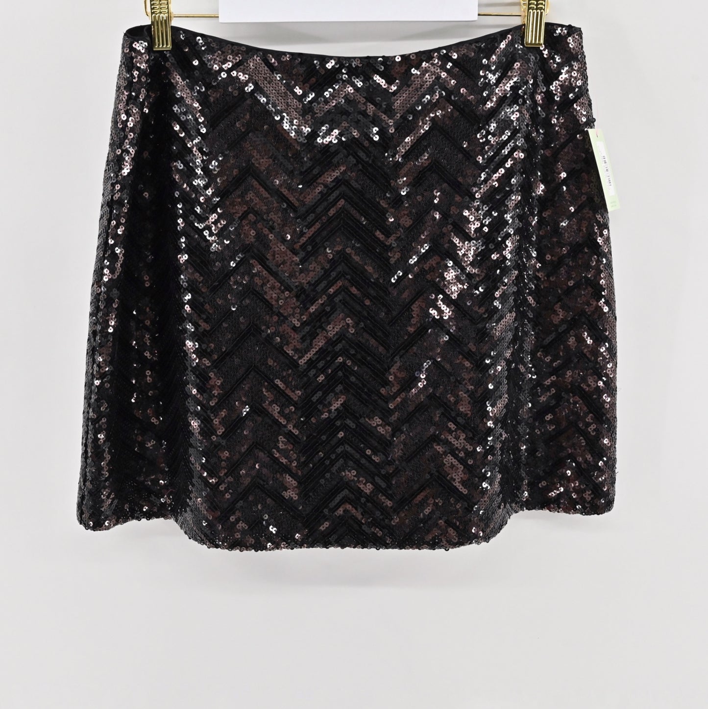 Trina Turk Black Sequin Skirt Size 16