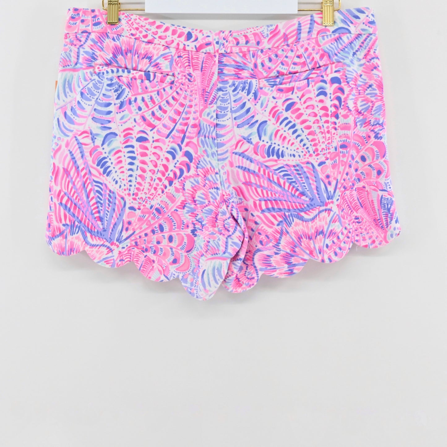 Lilly Pulitzer Pink Shell Shorts Size 14