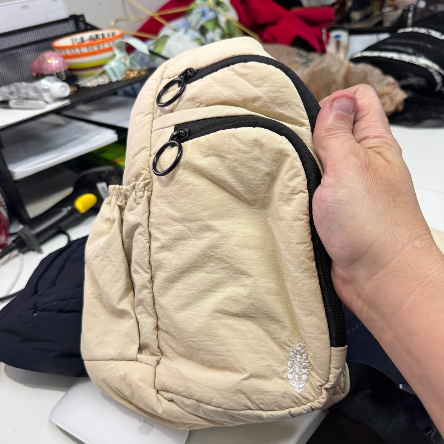 Free People Tan Sling Bag