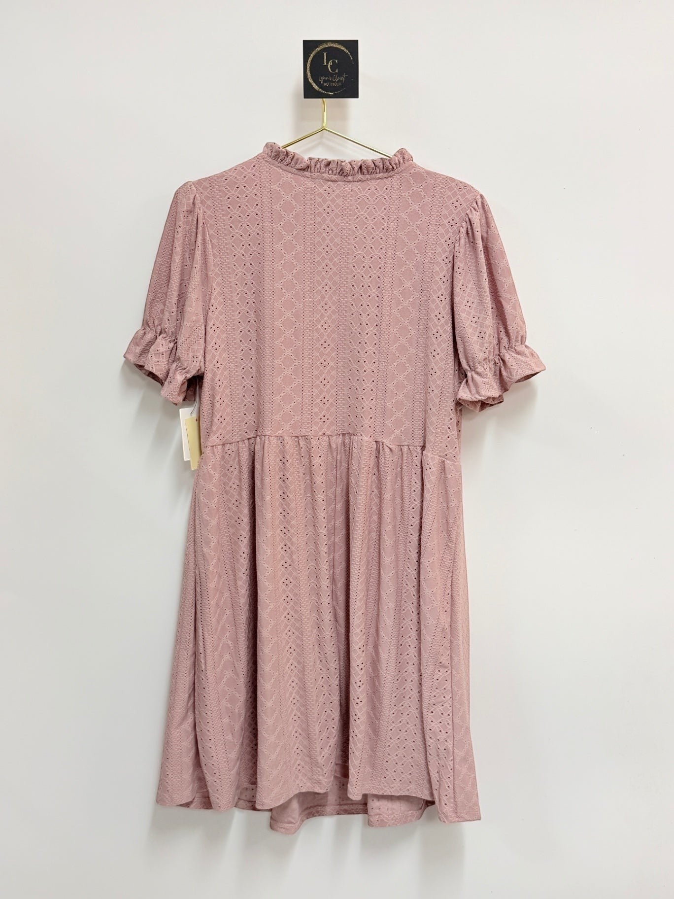 Vibe Blush Eyelet Dress Size 2X