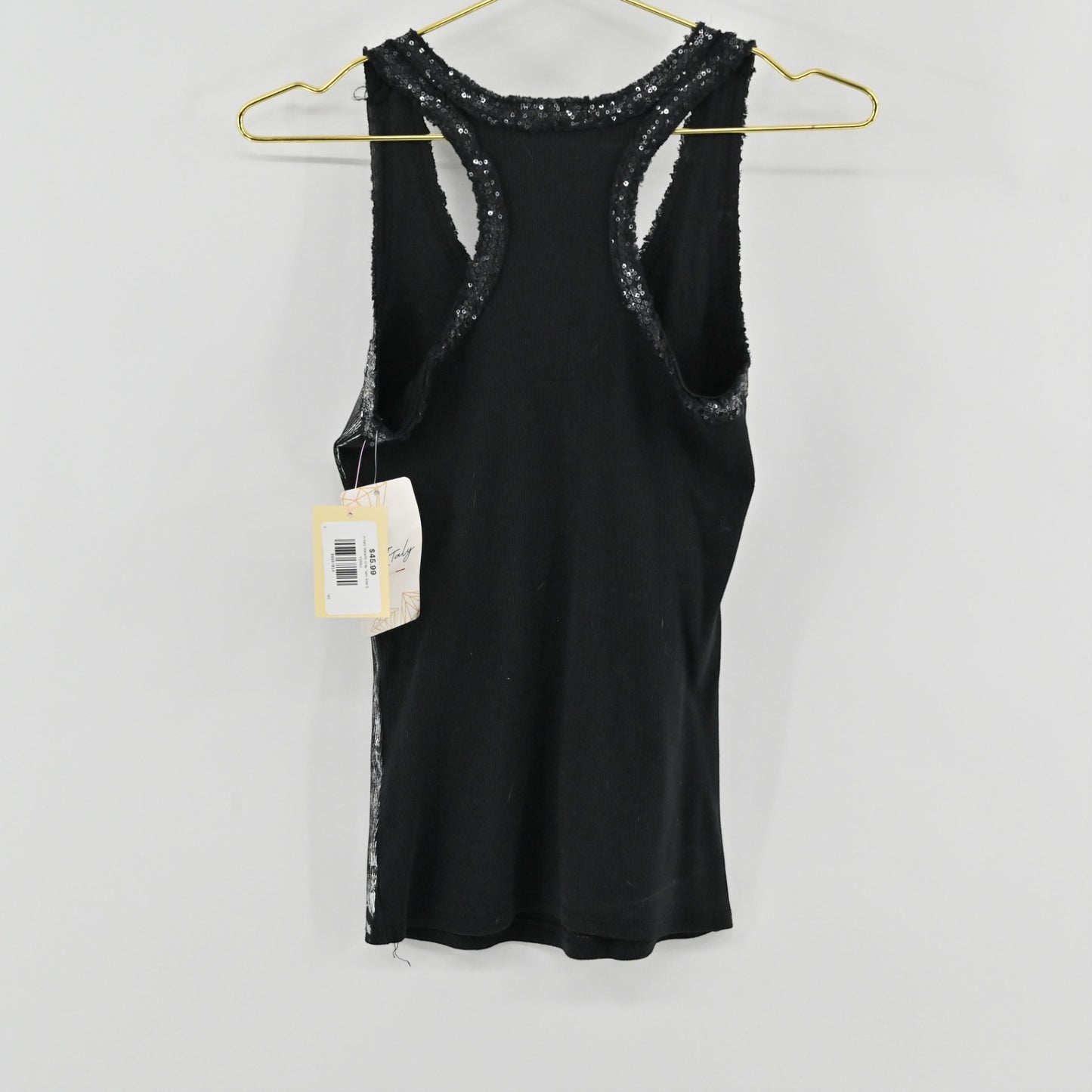 In Italy Metallic Gray Tank Size S
