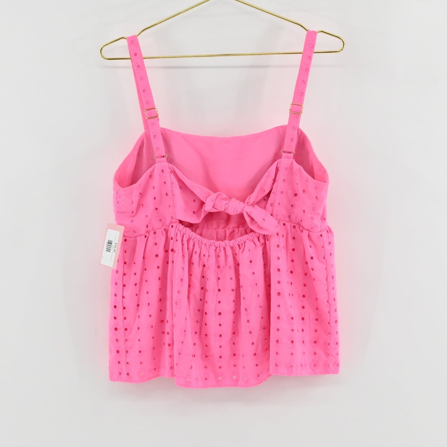 Lilly Pulitzer Michela Eyelet Pink Top SIZE 12