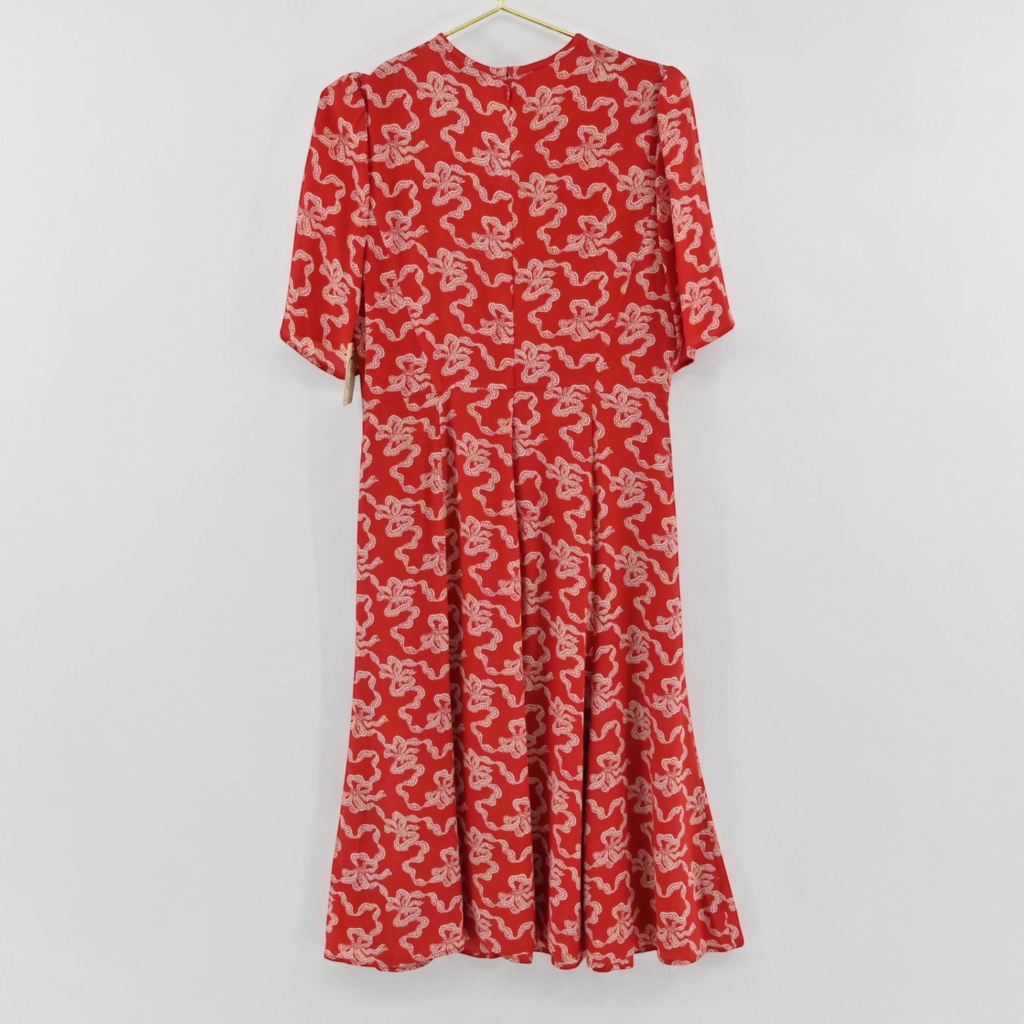 LK Bennett Red Bow Dress Size 8