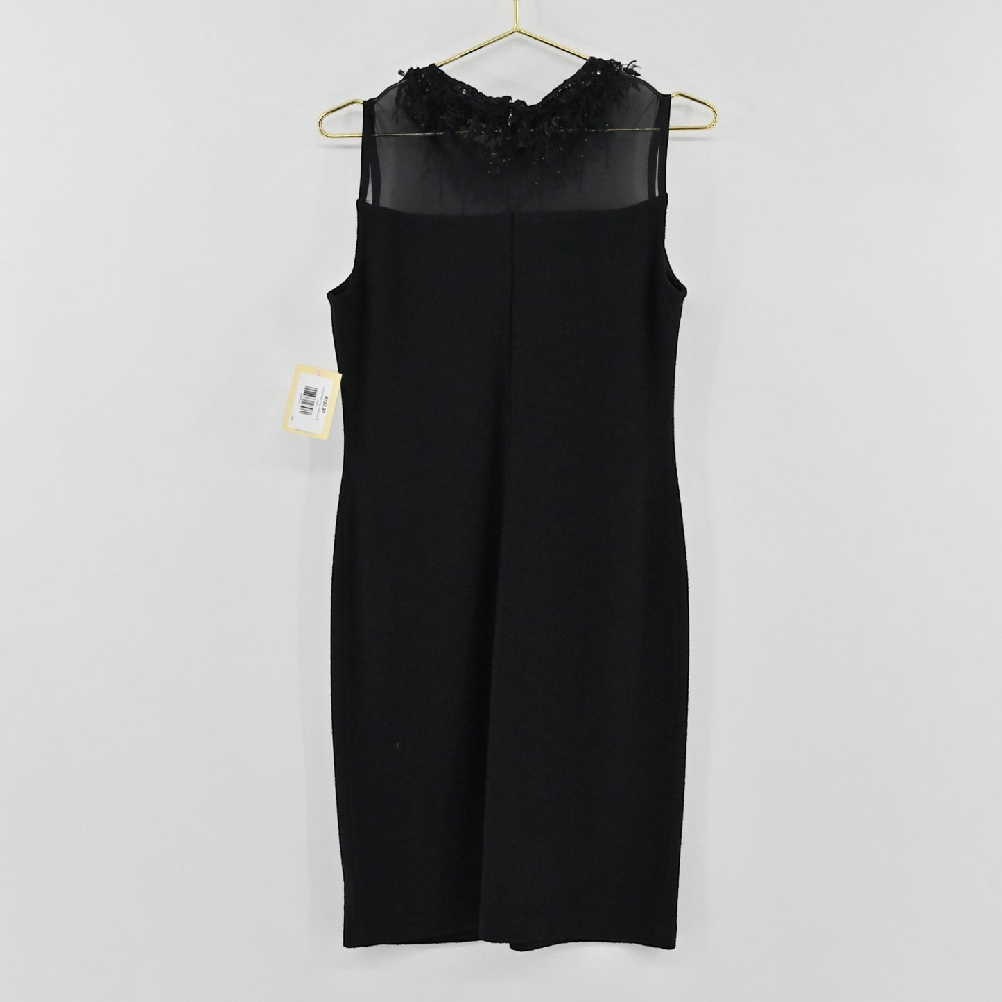 St John Black Fringe Dress Size 8