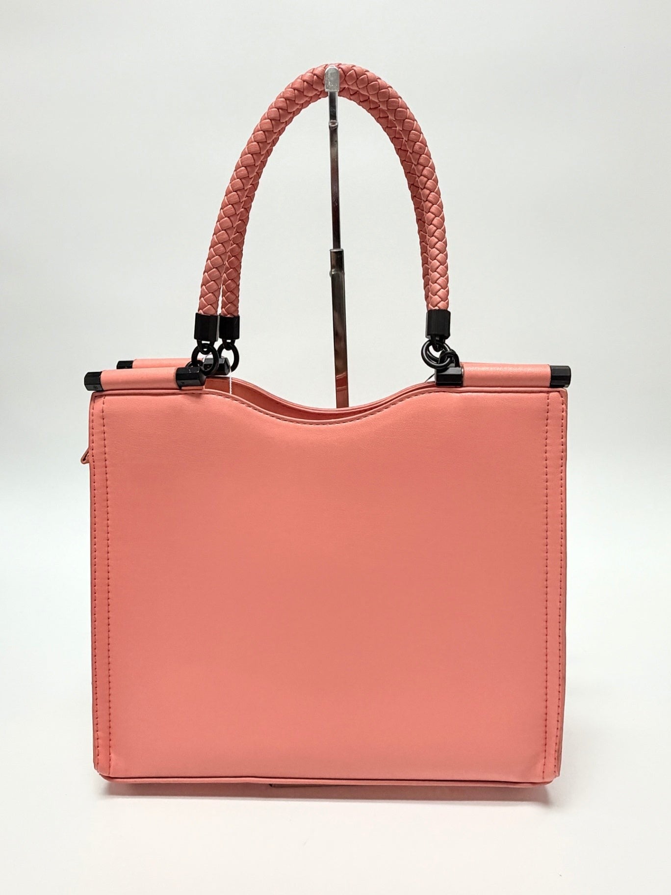 Badgley Mischka Vegan Leather Coral Tote