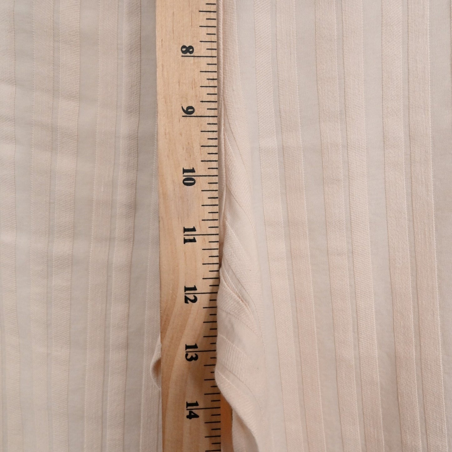 REBECCA TAYLOR Linen Pants Womens Size 0 Textured Stripe Cream Wide Leg Crop
