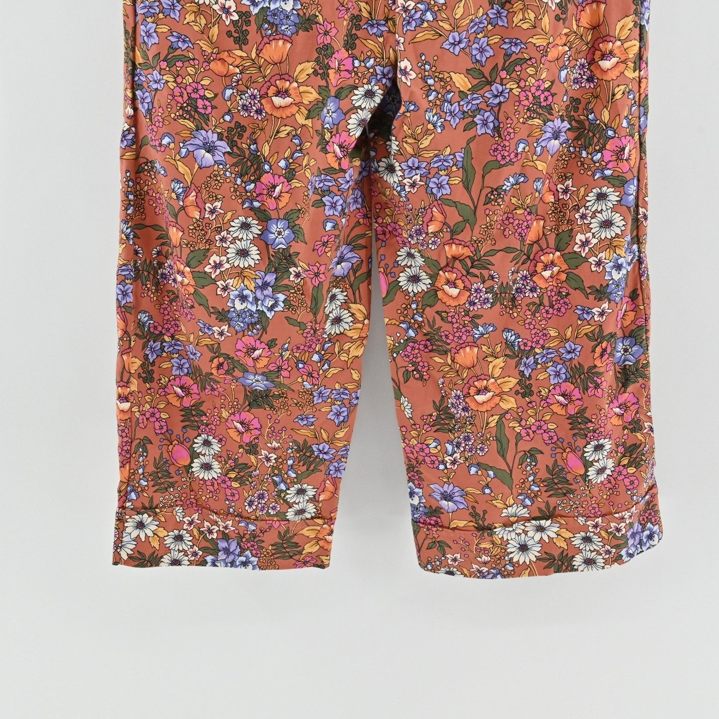 Anthropologie Maeve Flower Power Wide Leg Pants Pants Size 14 Floral Hippie Boho