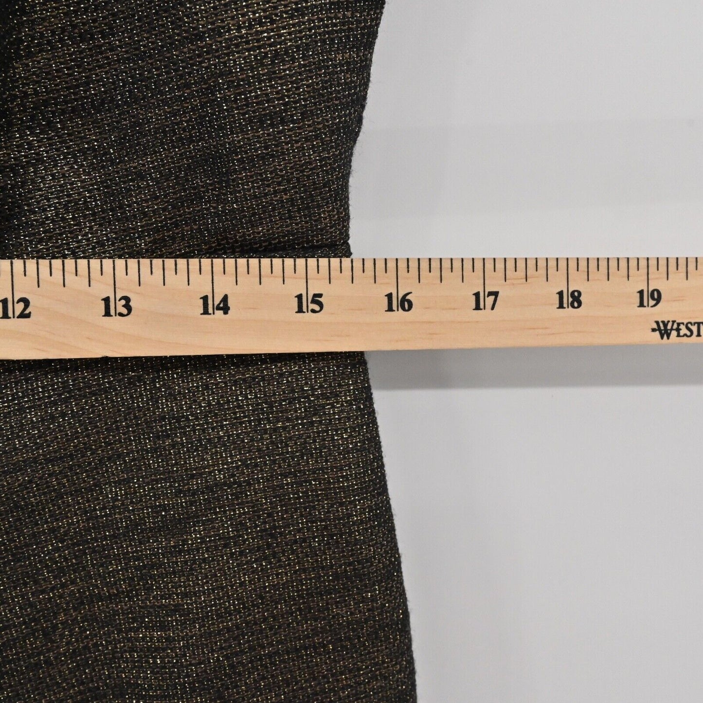 W118 by WALTER BAKER Dress Sz L Black Gold Metallic Sleeveless Lucy Sheath NEW