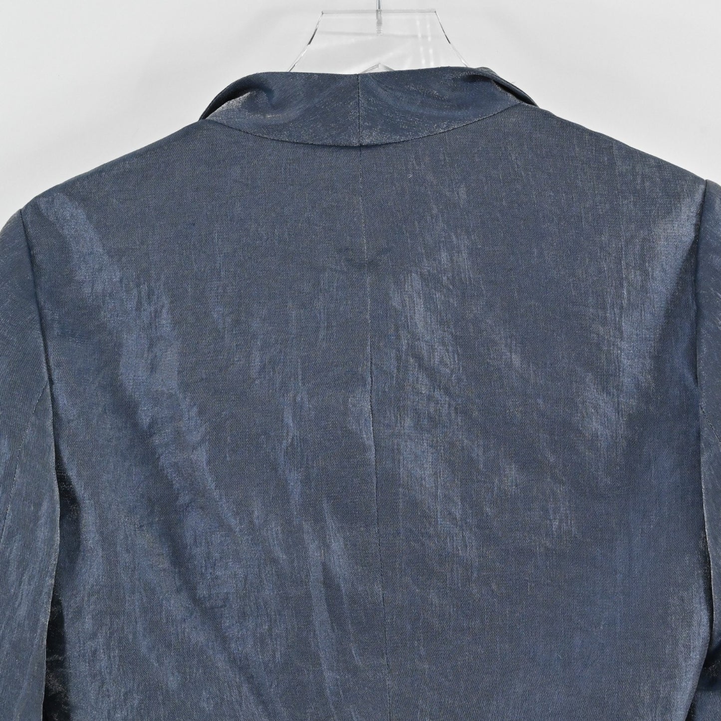Adrianna Papell Womens Gray Cropped Bolero Jacket Size 8 Open Front 3/4 Sleeve