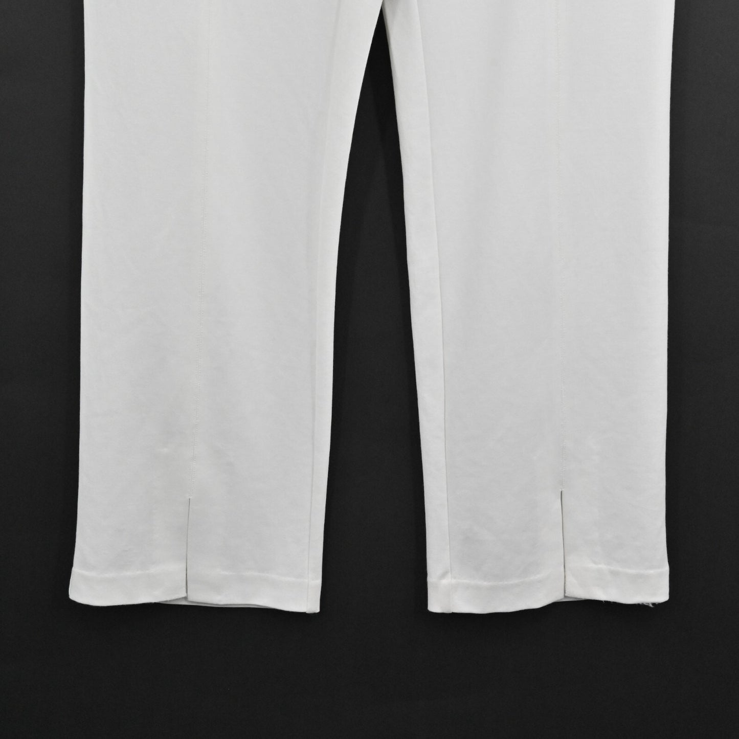 J MCLAUGHLIN Womens Pants Size 12 White High Rise Straight Stretch Slit Hem