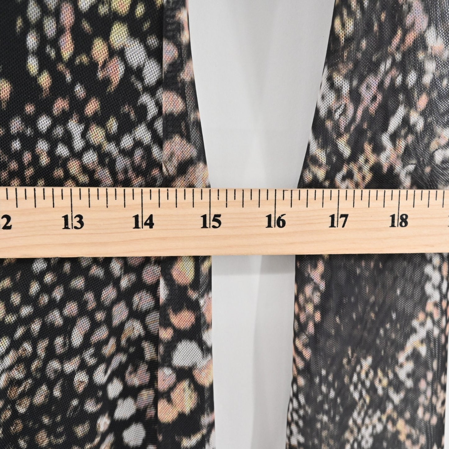 ALLSAINTS Nora Waima Dress Size 6 Slim Fit Ruched Midi Black Snake Motif Print