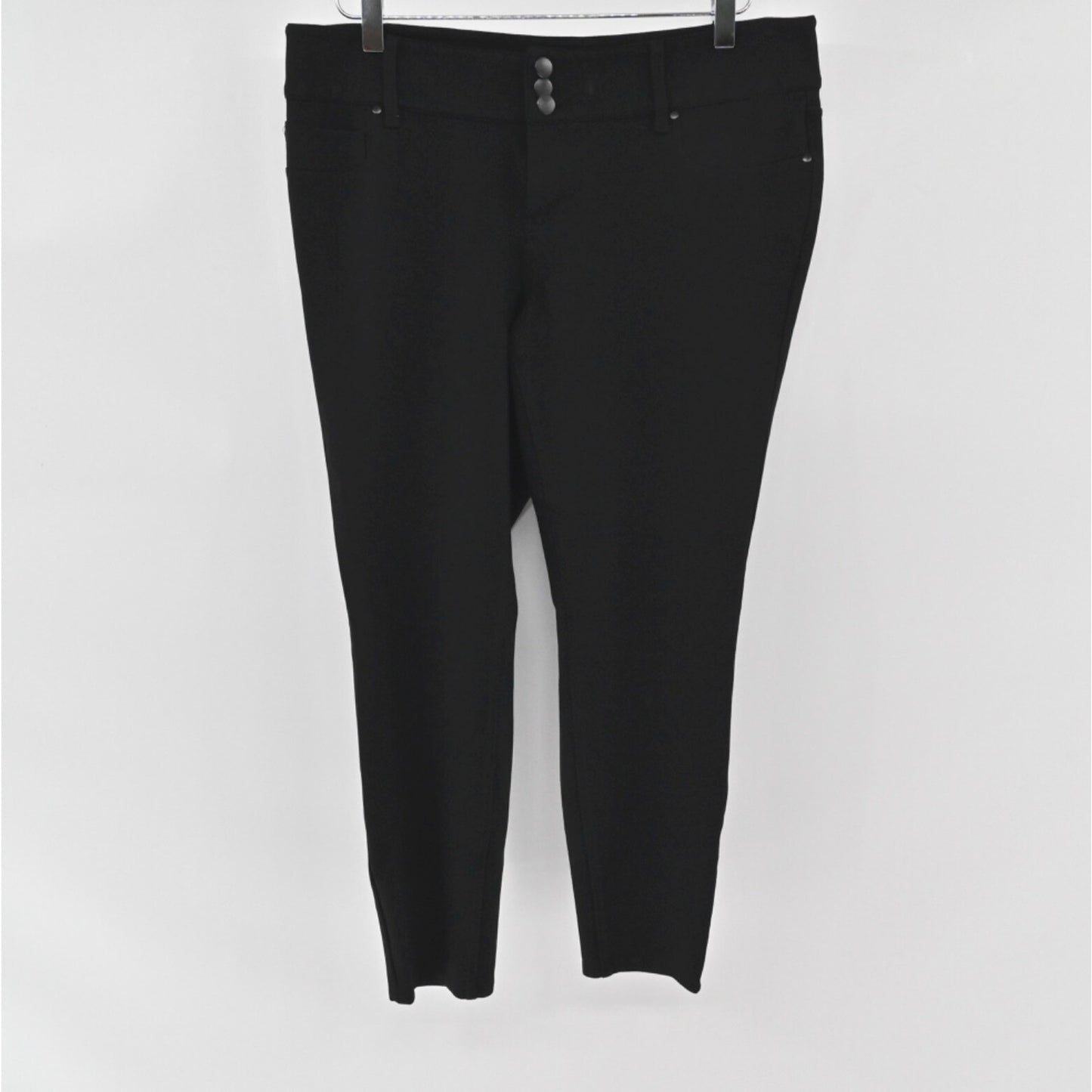 TORRID Womens Pants Size 14R Black Low Rise Skinny Stretch Minimalist Office