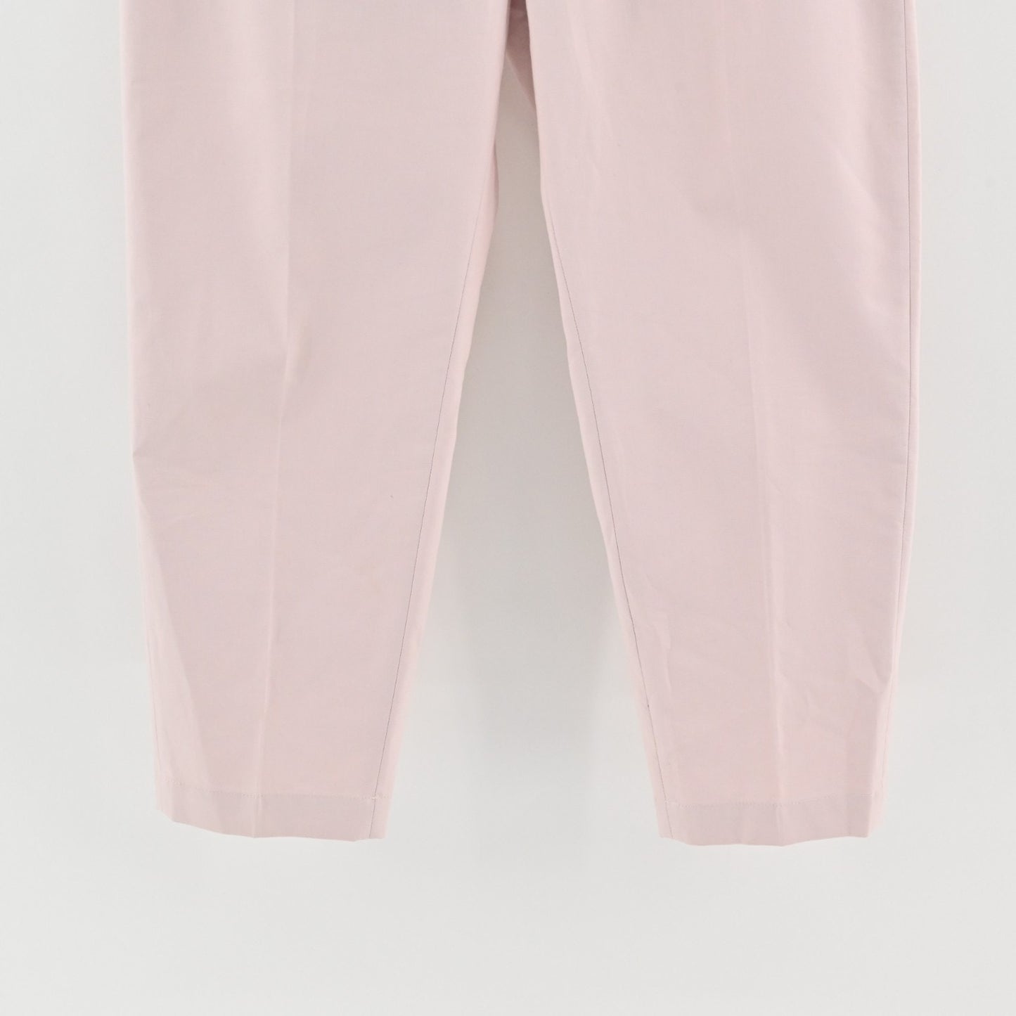 Ted Baker Womens Belted Tapered Pants Size M Light Pink High Rise Pleated Chino