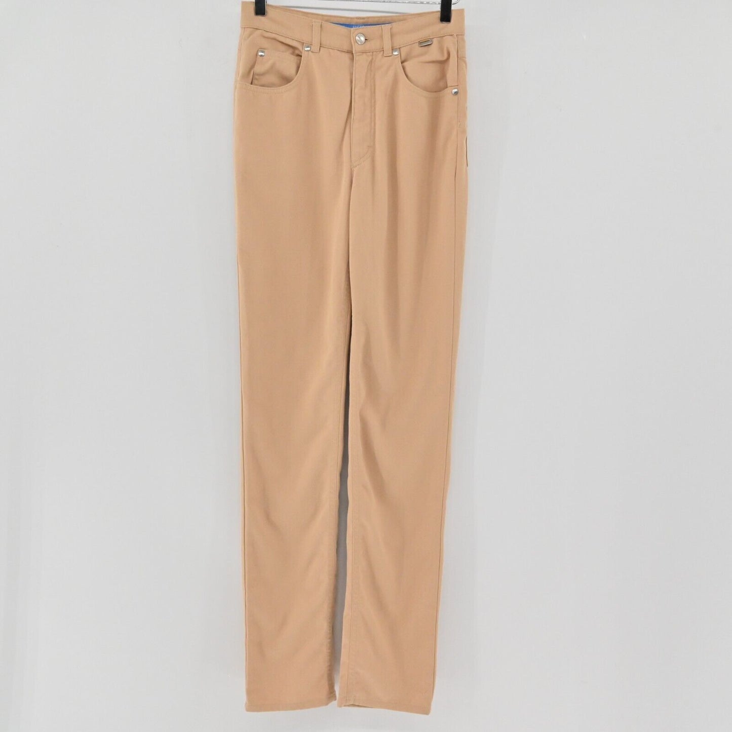 ESCADA Jeans Womens Sz 34 Sport High Waisted Skinny Stretch Jeggings Beige Denim