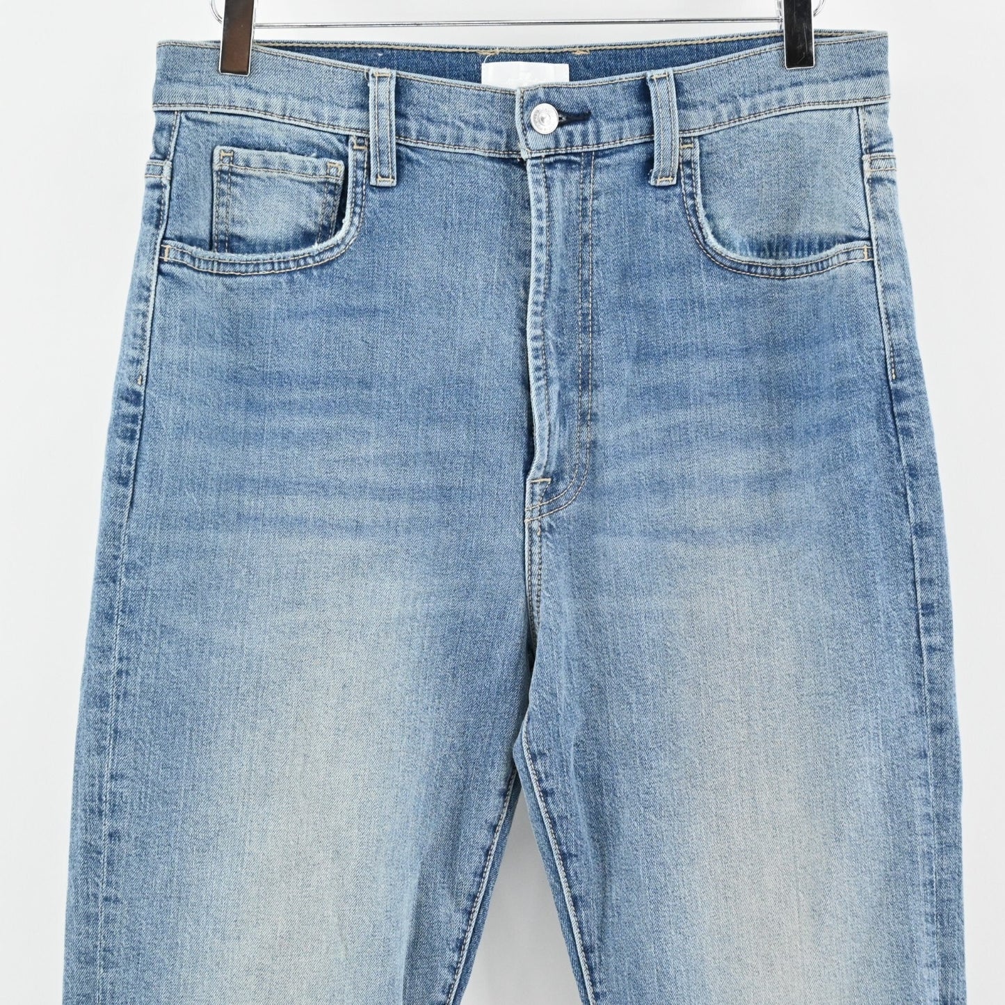 7 FOR ALL MANKIND Jeans Womens Size 31 High Rise Straight Classic Blue Denim