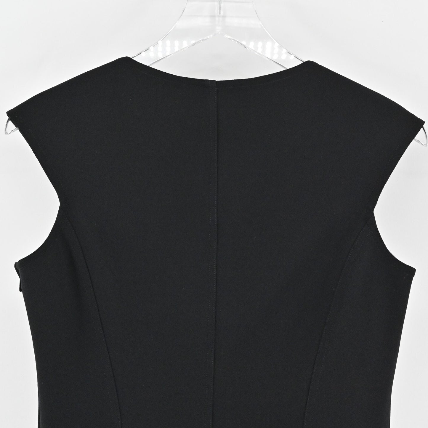 ESCADA Top Womens Size 38 Cap Sleeve Black Quiet Luxury Minimalist Office Career