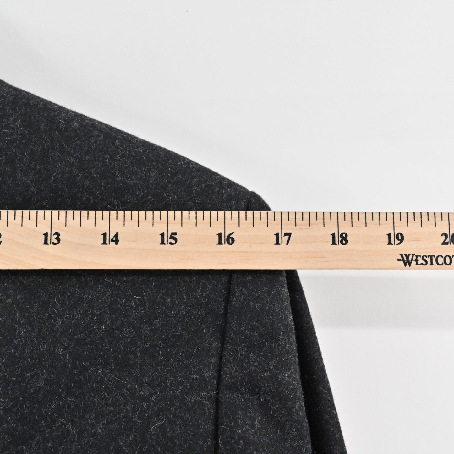 Wool Jacket Womens Size L Slate Gray Mock Neck Classic Outerwear Ethical Quality
