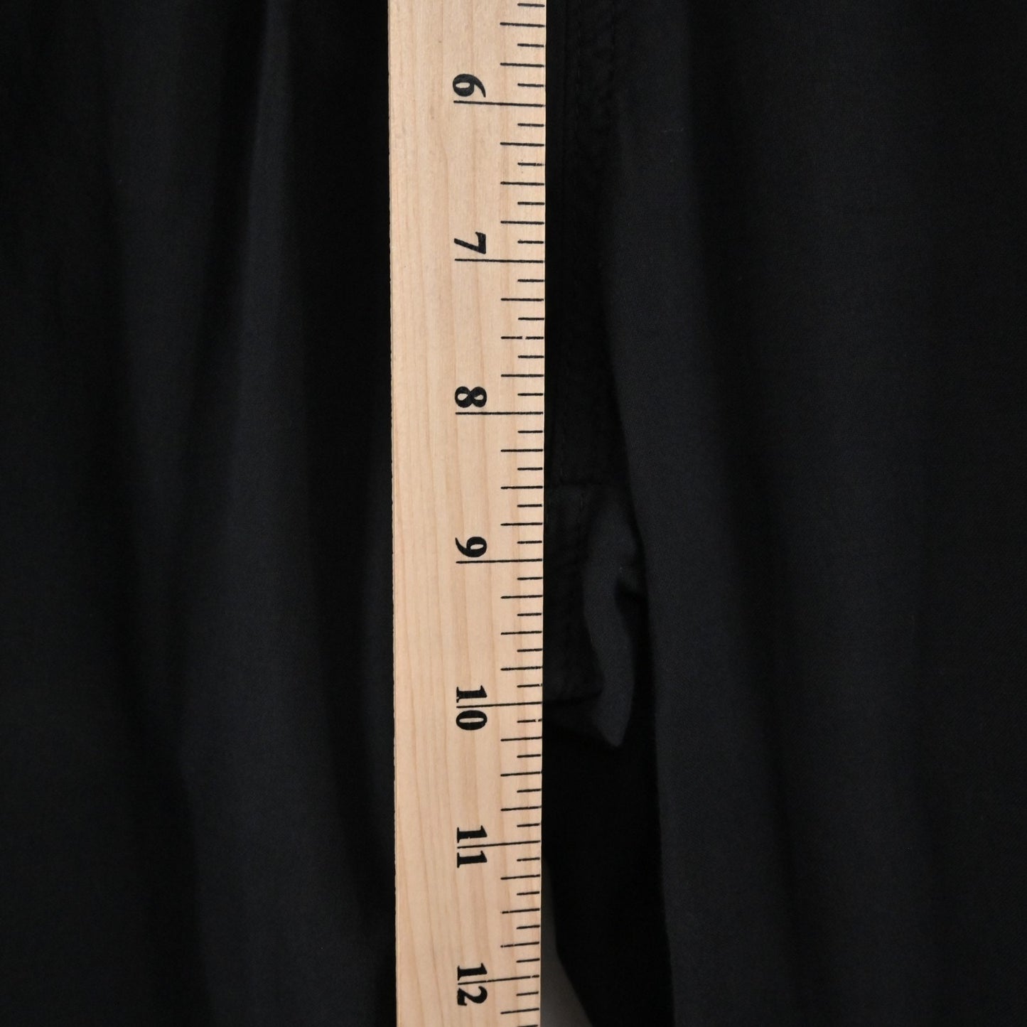 Vintage Y2k Hard Tail Womens Wide Leg Fold Over Pants Size S Black Cotton Yoga