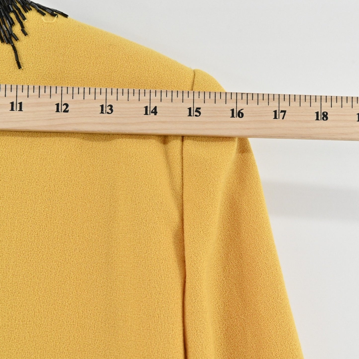 Vtg Nolan Miller Wool Beaded Jacket Tank Set Size 8 Yellow Retro Glam Hong Kong