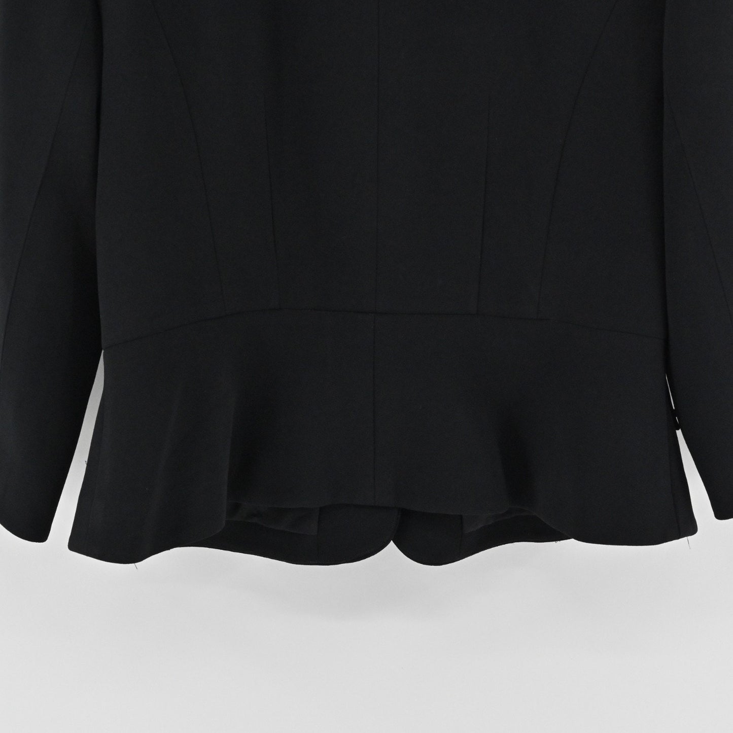 Vtg 90s Kay Unger Womens Embellished Jewel Silk Blazer Sz 10 Black Career Formal