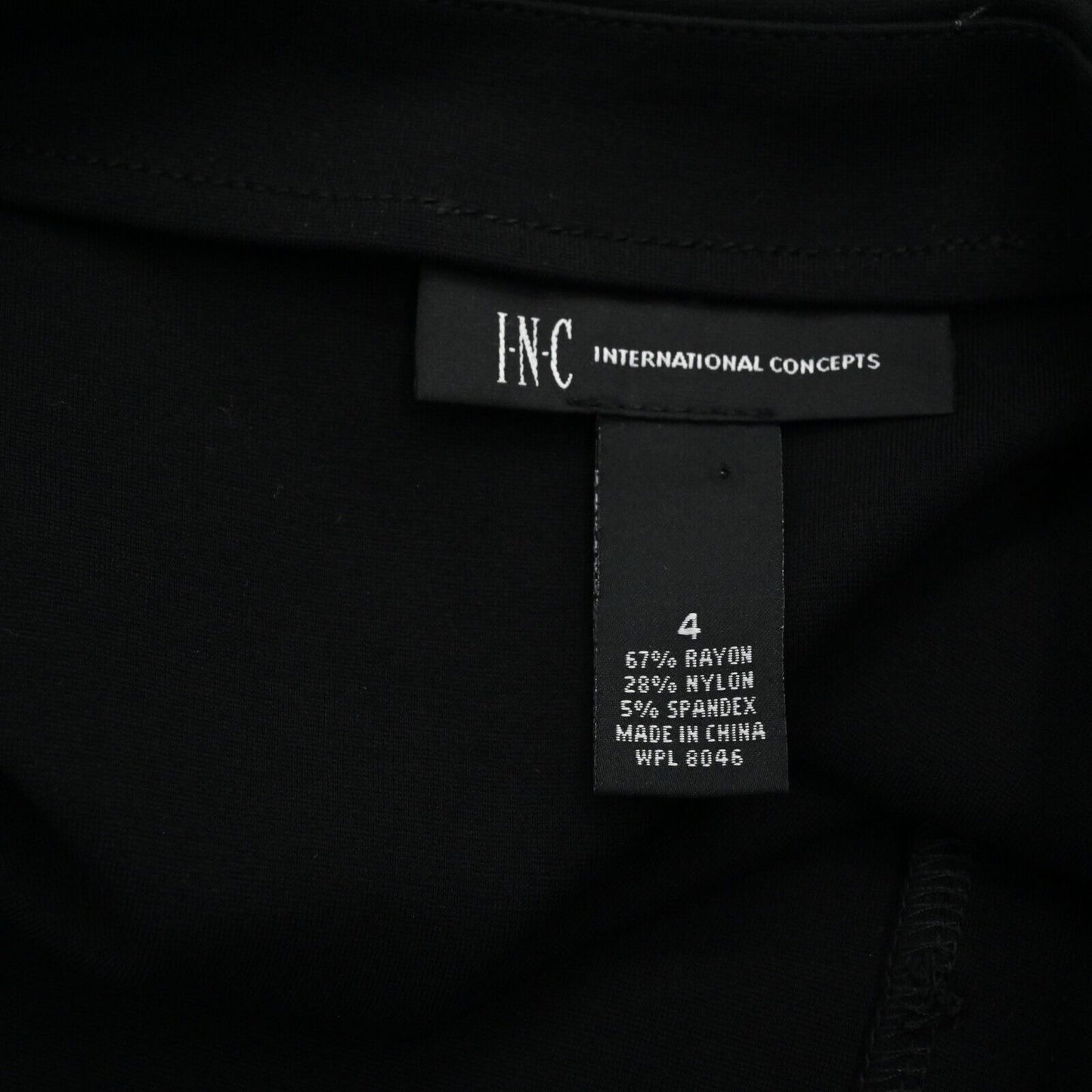 INC INTERNATIONAL CONCEPTS Skirt Womens Sz 4 Black Sailor A-Line Gold Buttons