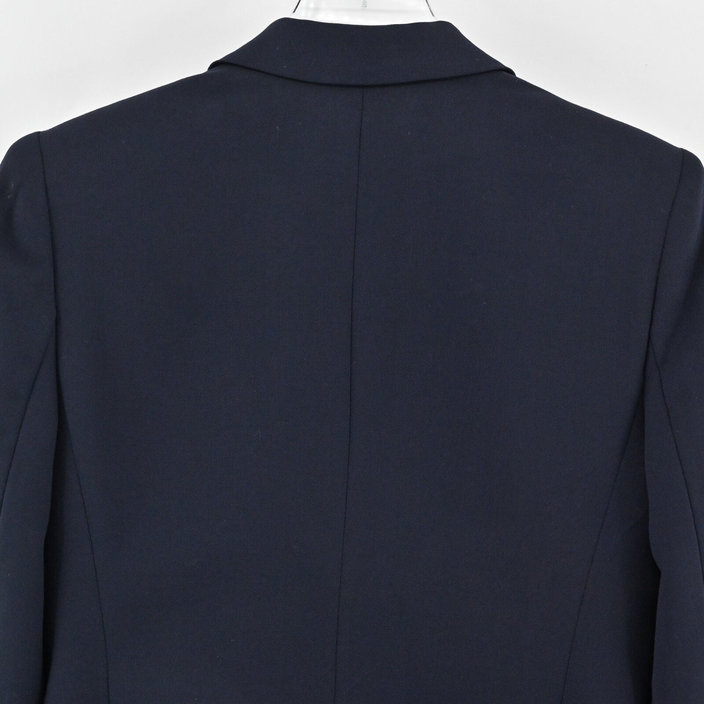 Vtg RALPH LAUREN Womens Blazer Size 2P LRL Navy Wool Academia Crest USA Y2K