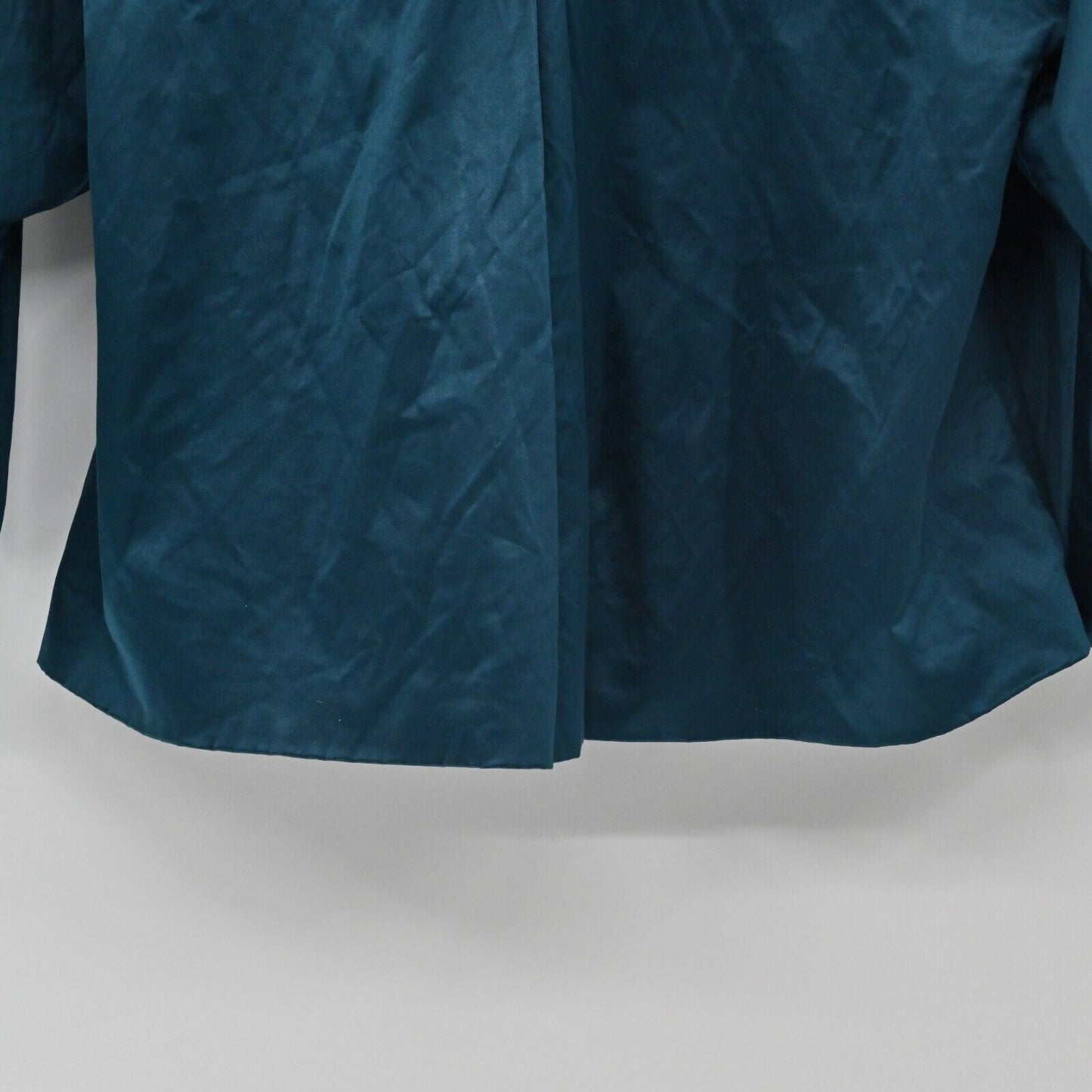 J JILL Jacket Womens Size XS Cropped Swing Opera Lagenlook Cape Teal Peacock