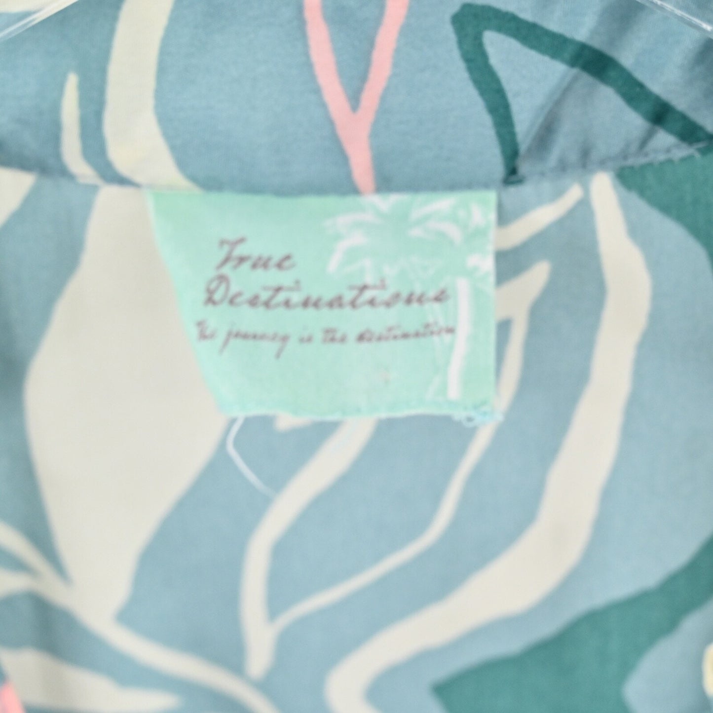 TRUE DESTINATIONS Maxi Dress Size M Blue Floral Tiered Ruffle Sleeveless Button