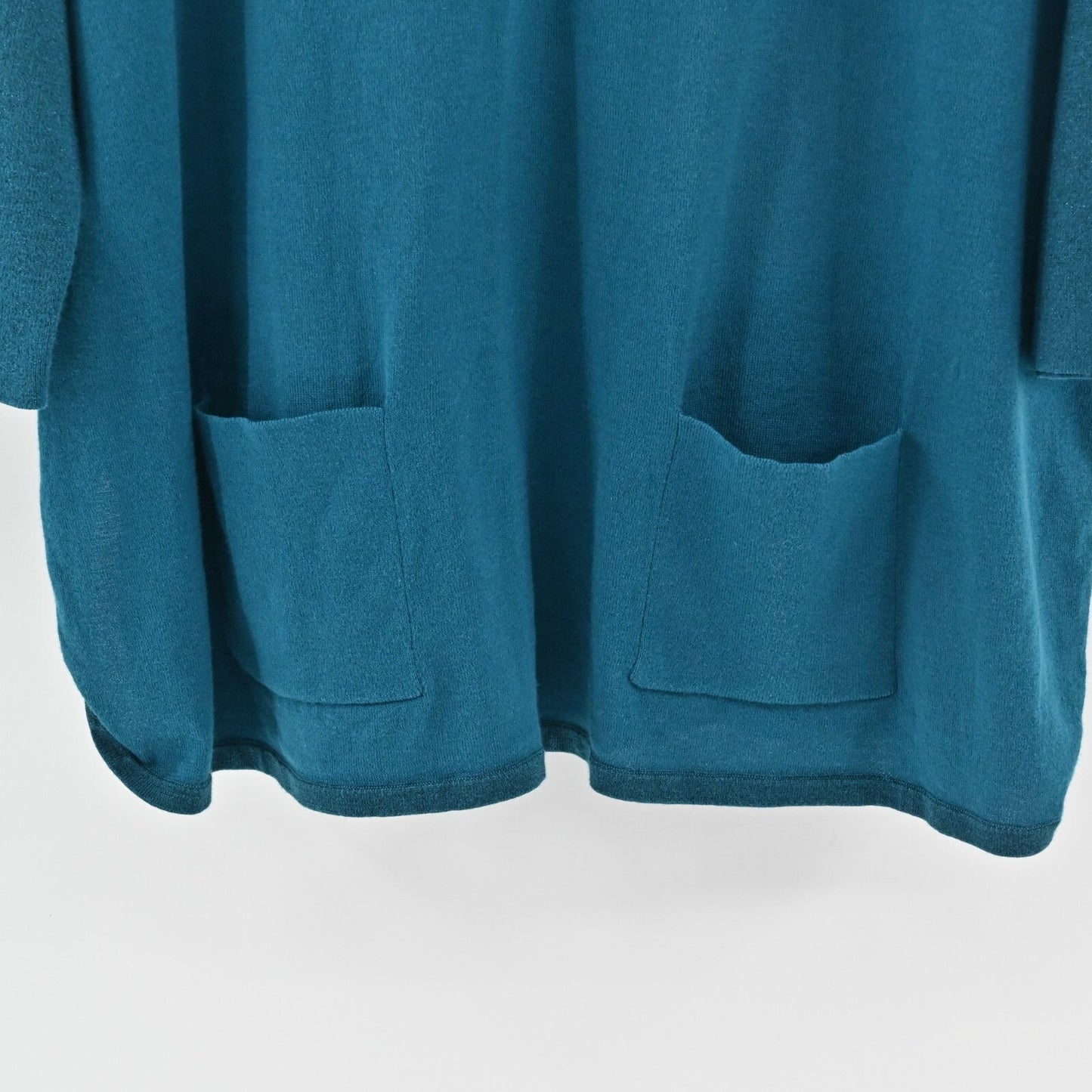 LILLY PULITZER Womens Cobo Boatneck Inky Sweater Size M Tidal Blue Metallic Knit
