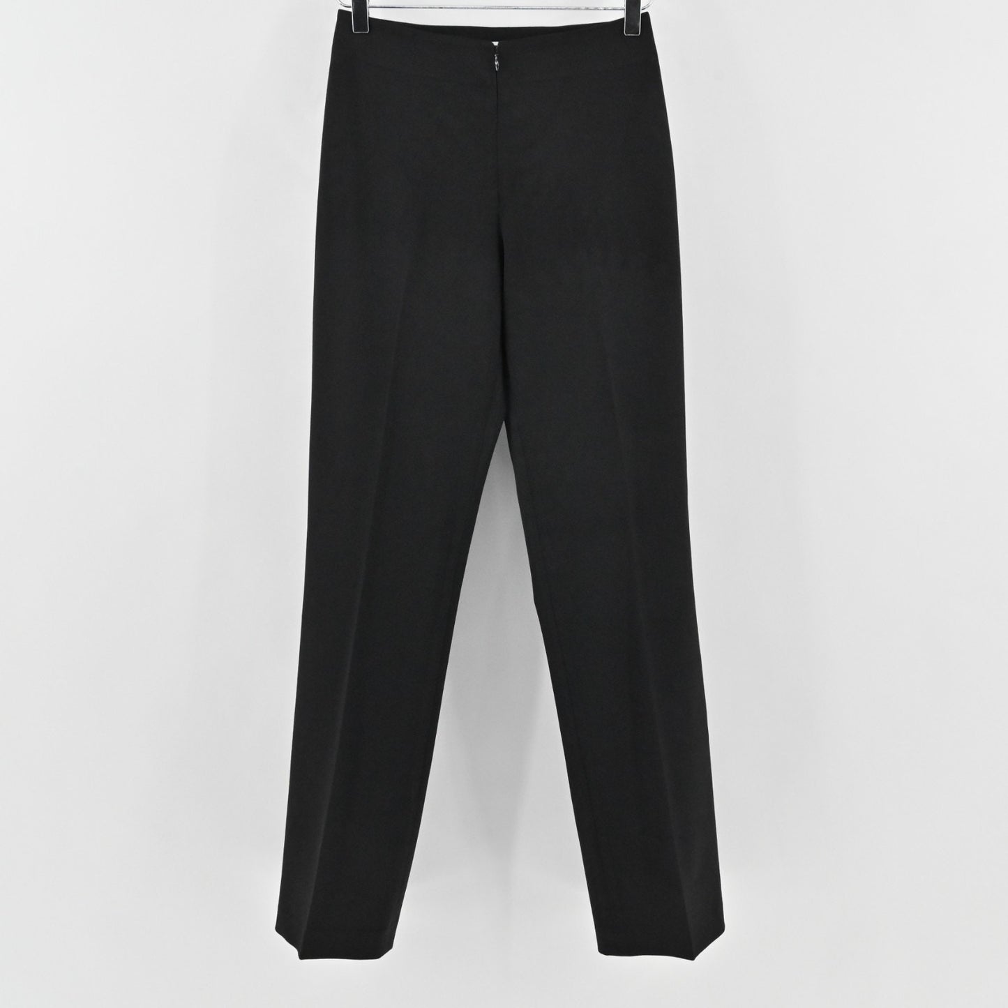 CACHE Womens Straight Leg Black Trouser Pants Size 4 Classic High Rise Stretch