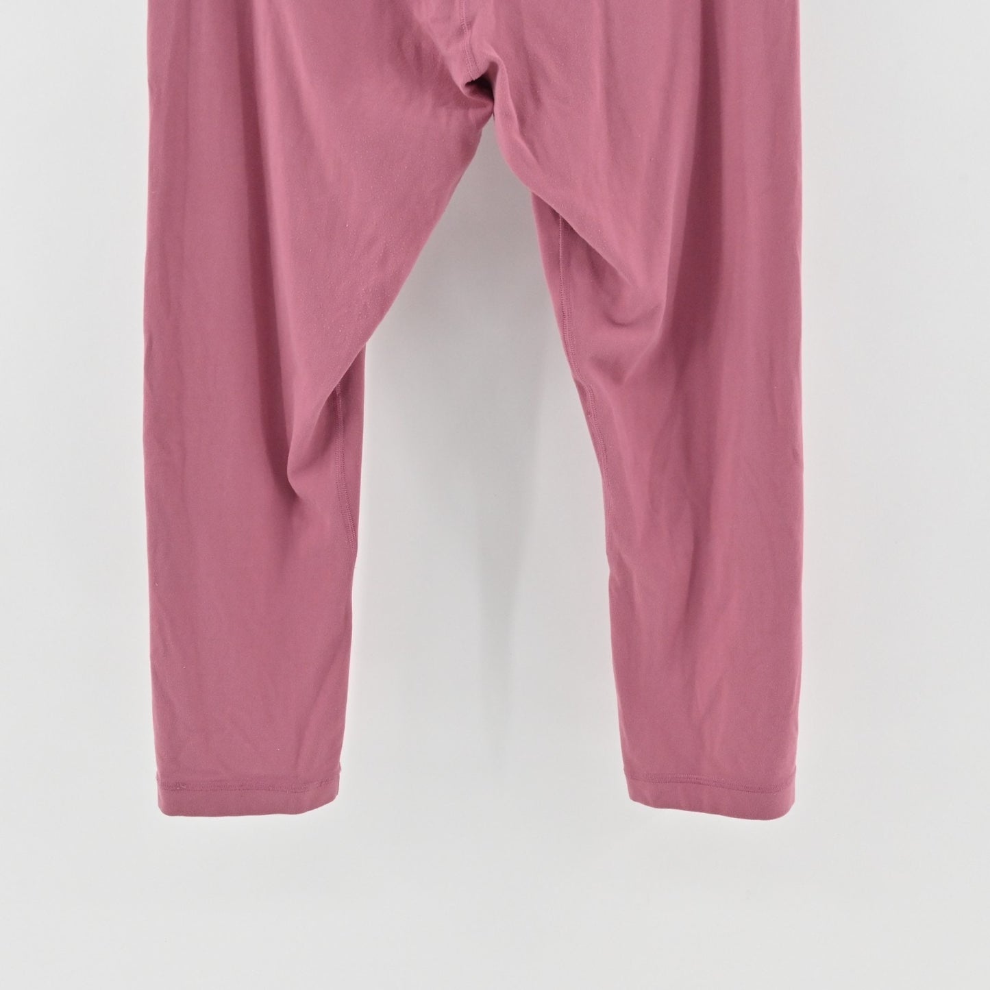 Lululemon Womens Align Crop 21" Leggings Size 8 Pink Stretch Athletic Logo