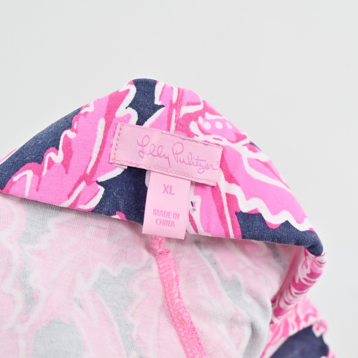 Lilly Pulitzer Womens Georgia May Pants Size XL Coco Safari Pink Navy Pineapple