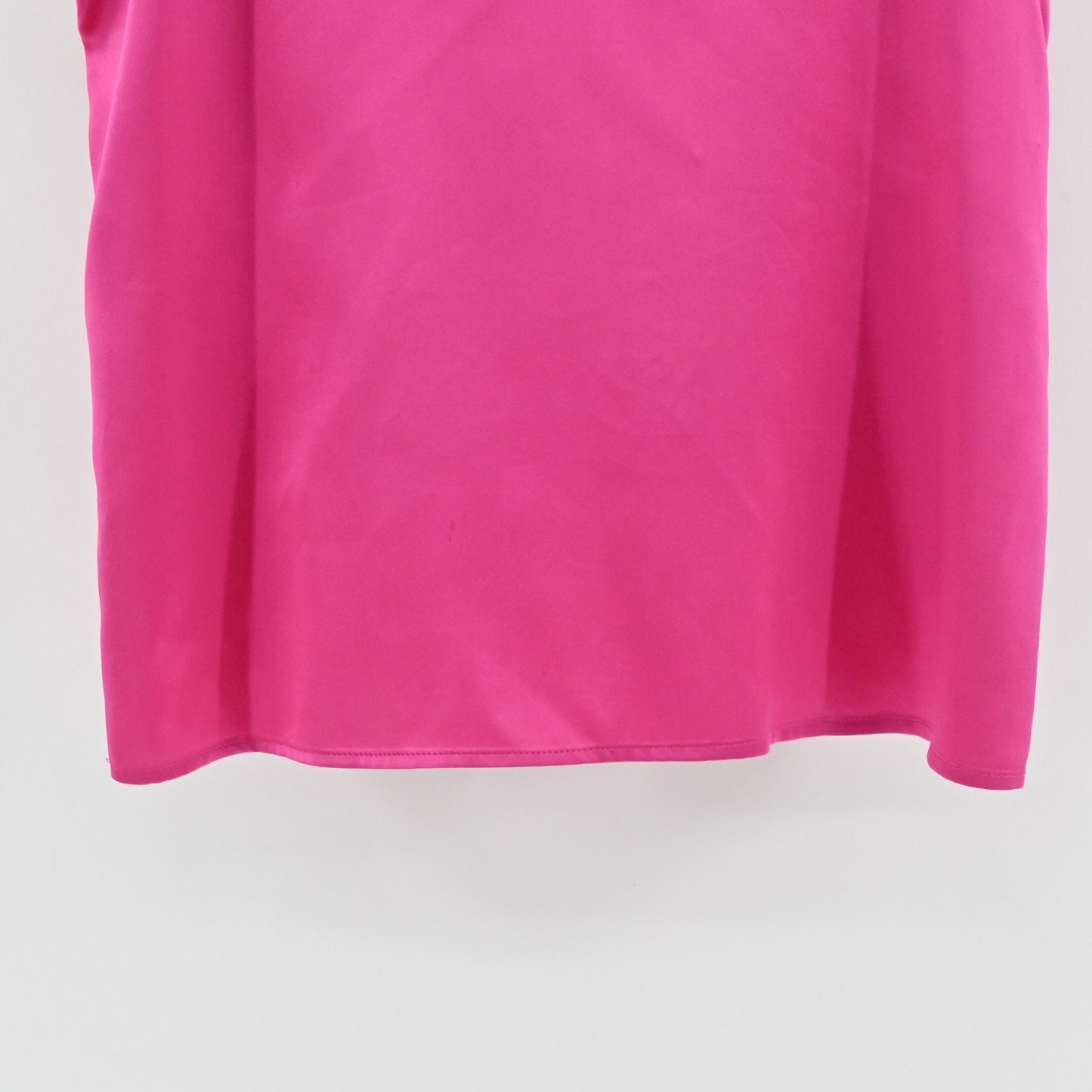 Vintage Oleg Cassini Womens Pink Silk Tank Top Size 12 Satin Scoop Neck Blouse
