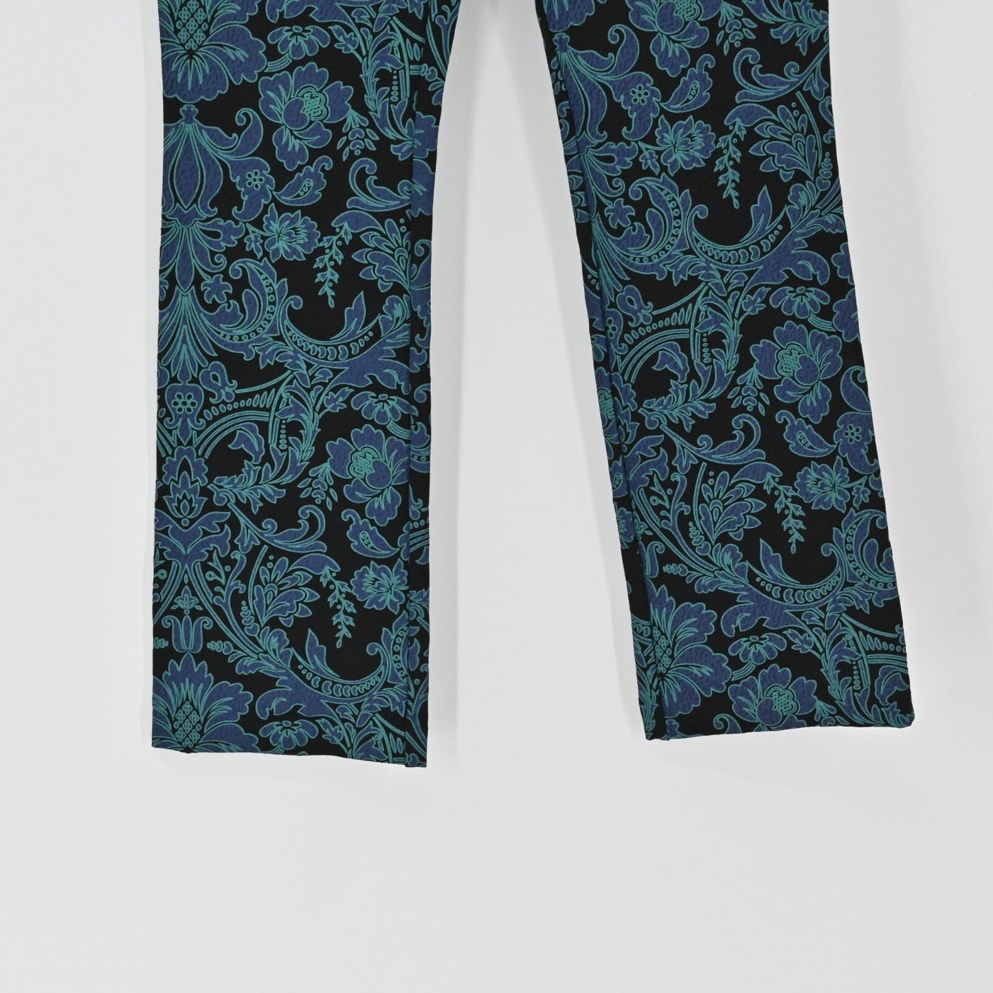 SOFT SURROUNDINGS Womens Paisley Pants Sz PXS Floral Straight Leg Ponte Stretch