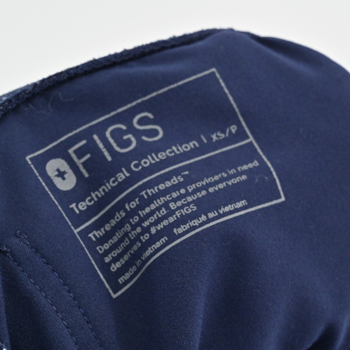 FIGS Womens Scrub Zamora Pants Size XSP Jogger Navy Blue Technical Collection