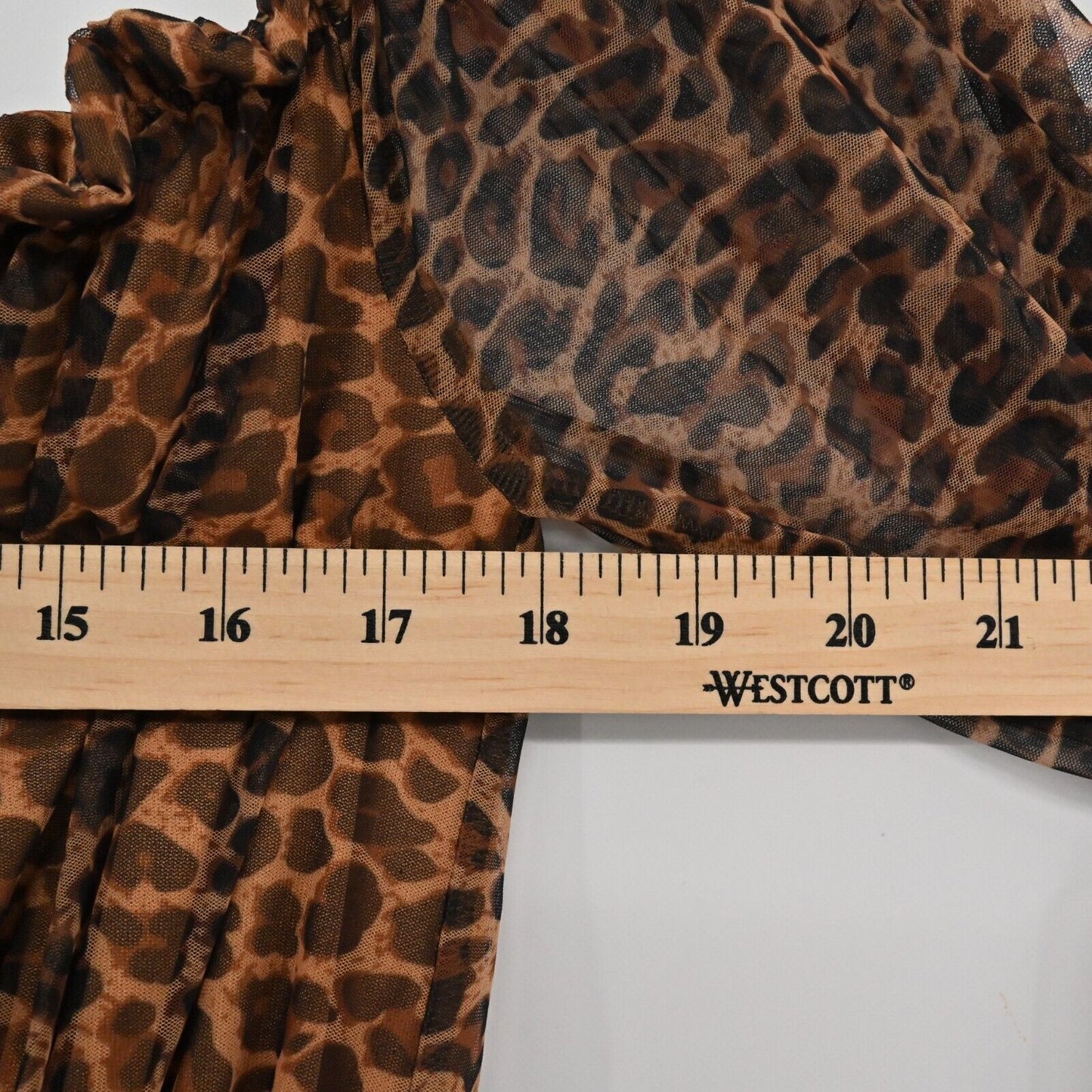 HOUSE OF CHIC Dress Womens Size S Off Shoulder Long Sleeve Leopard Print Maxi