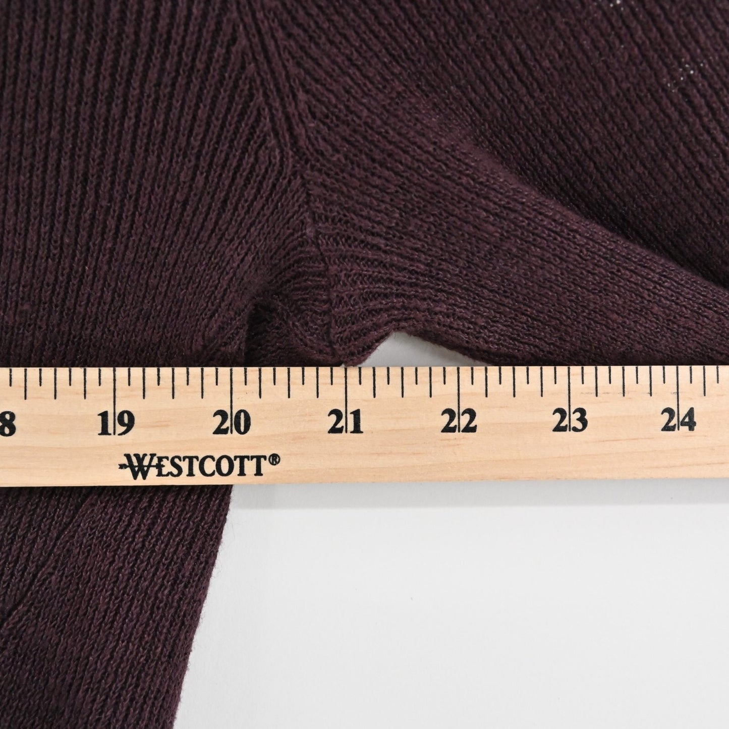 EILEEN FISHER Cardigan Sweater Womens Size PP Dark Burgundy Organic Linen Knit