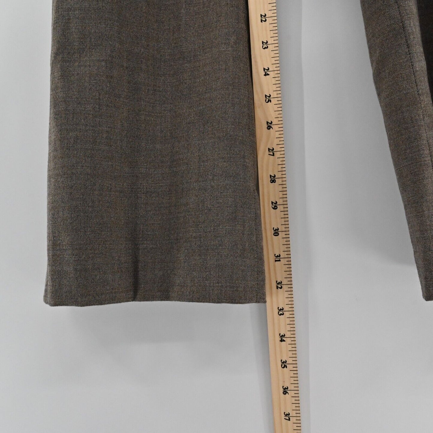 ELIE TAHARI Pants Womens Size 6 Brown Wool Flare Leg Mid Rise Classic Trousers