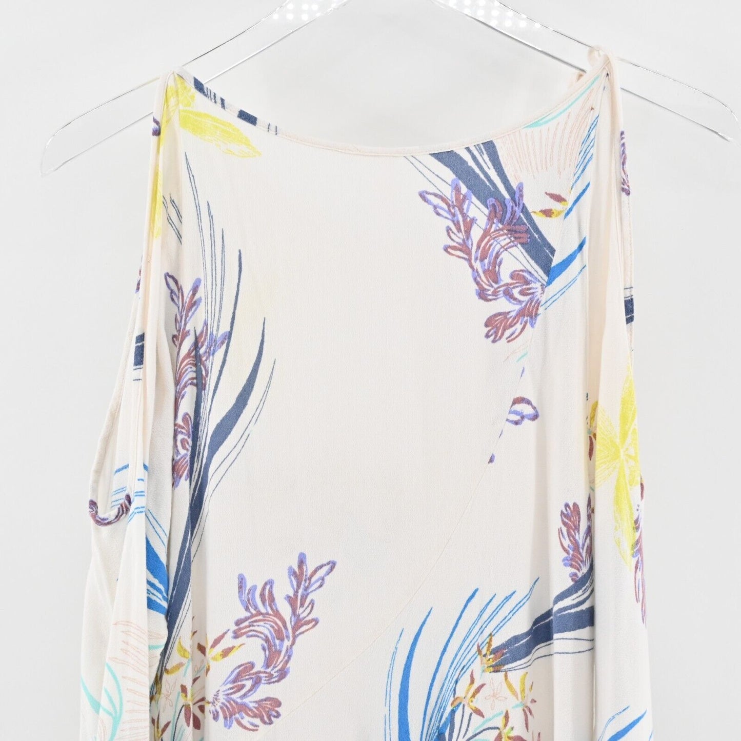 FREE PEOPLE Dress Womens Size XS Clear Skies Floral Printed Cold Shoulder Tunic