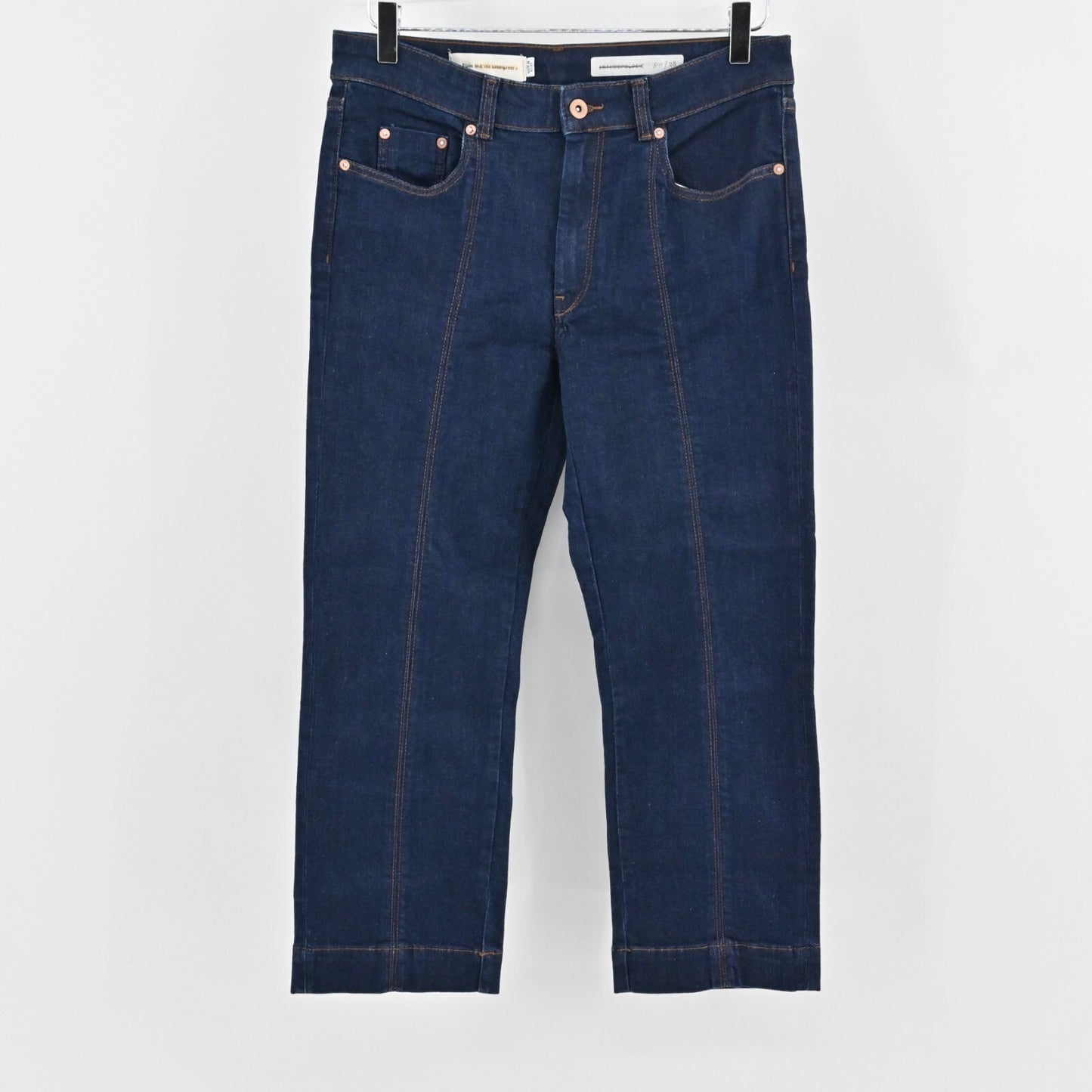 Anthropologie Jeans Womens Size 28 Pilcro Crop Denim Center Seam Boho Festival