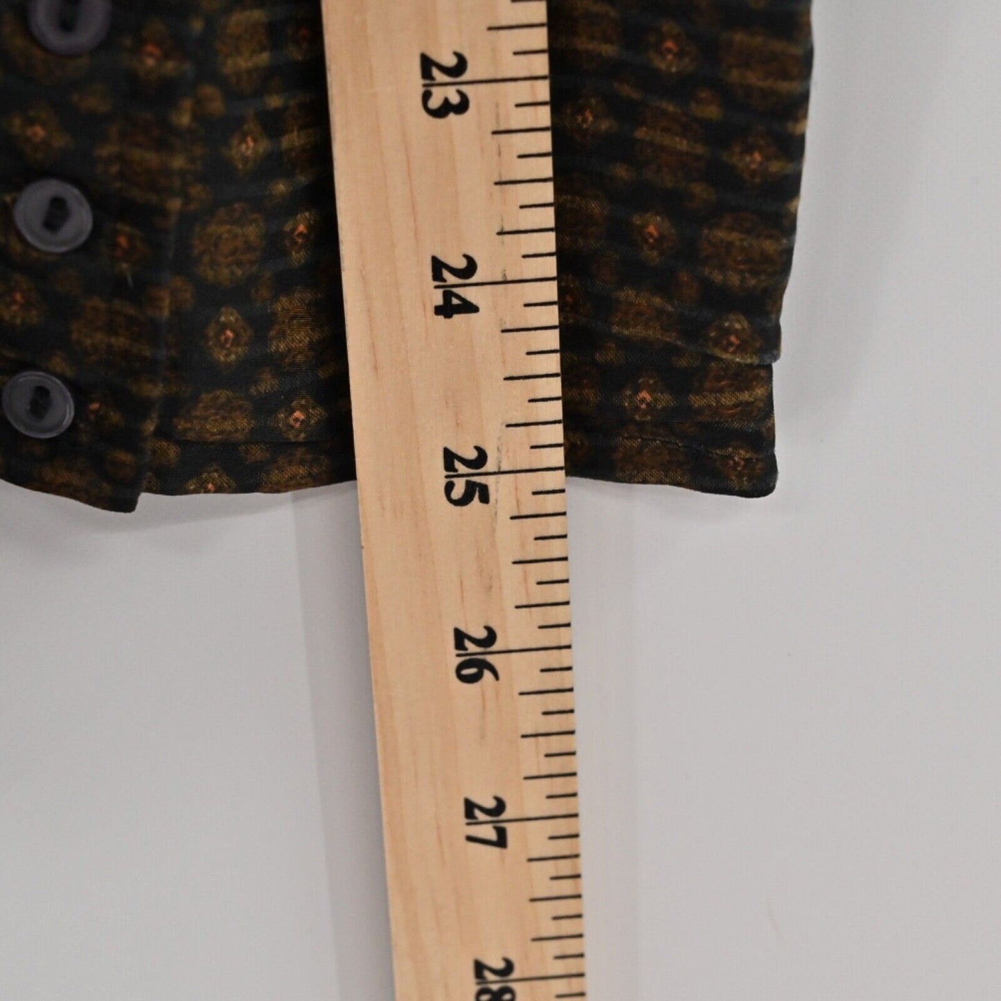 FREE PEOPLE Top Womens Sz S Black Twilight Combo Print Long Sleeve Arlo Tie Wrap