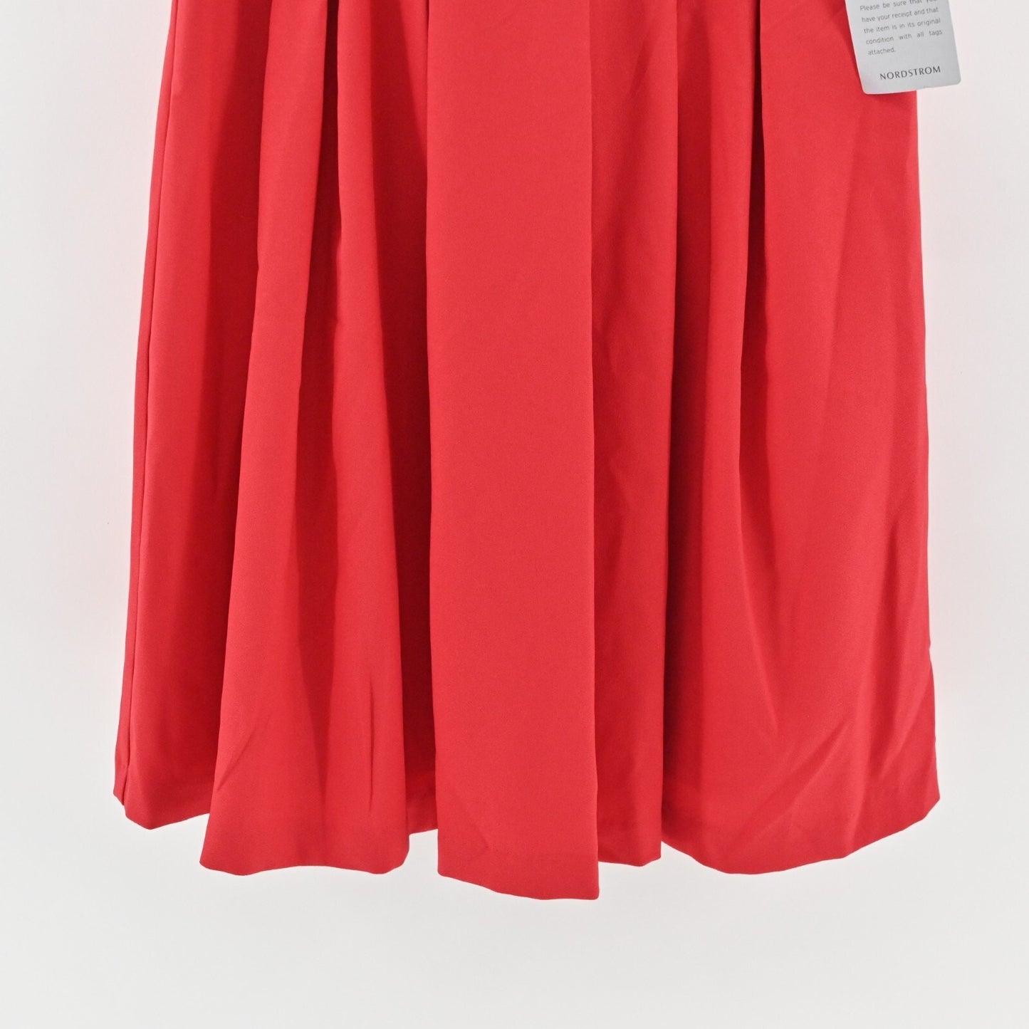 JULIA JORDAN Dress Size 10 Twist Knot Front Pleated Puff Sleeve Apple Red NEW