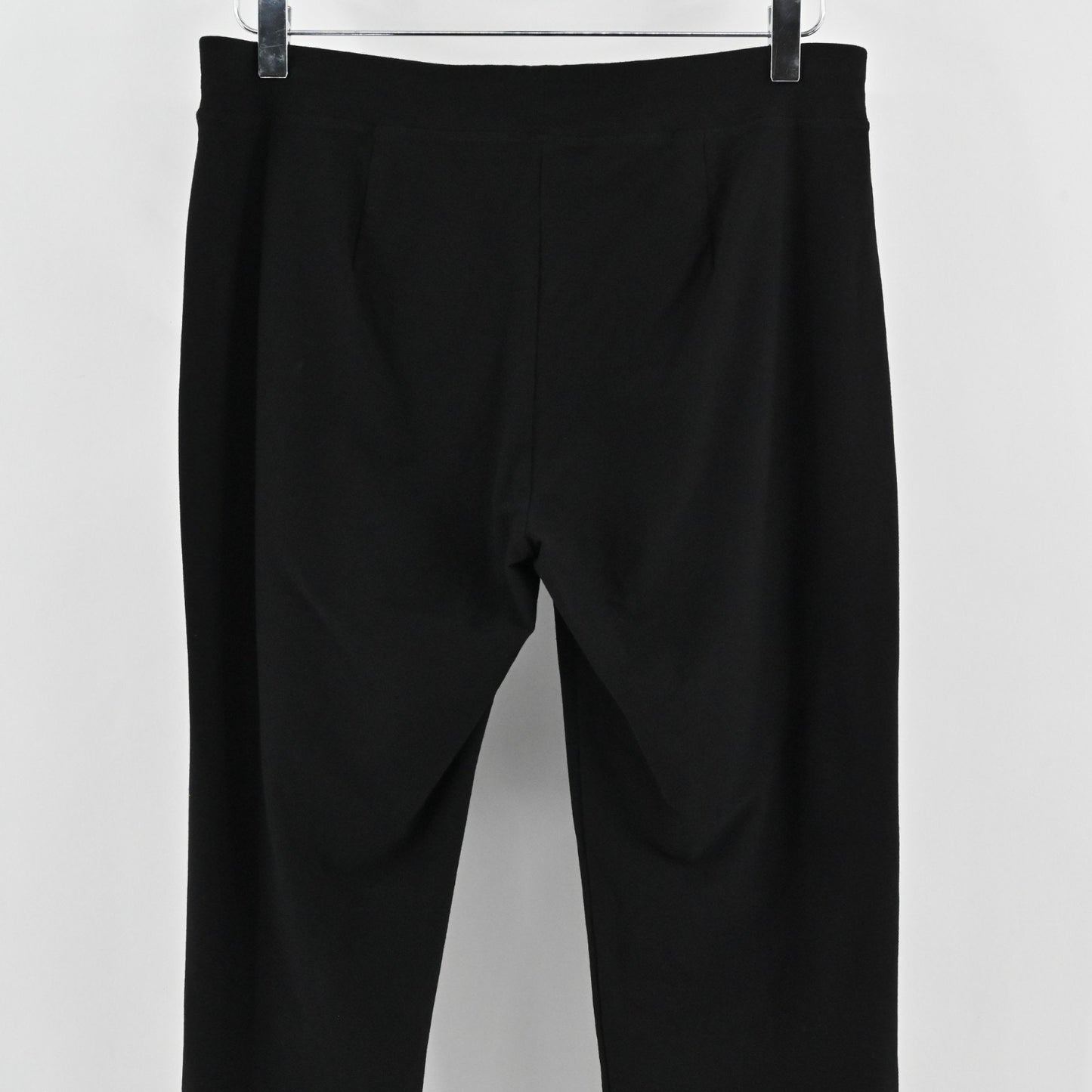 Eileen Fisher Womens System Washable Crepe Stretch Pants Size S Black Slim Fit