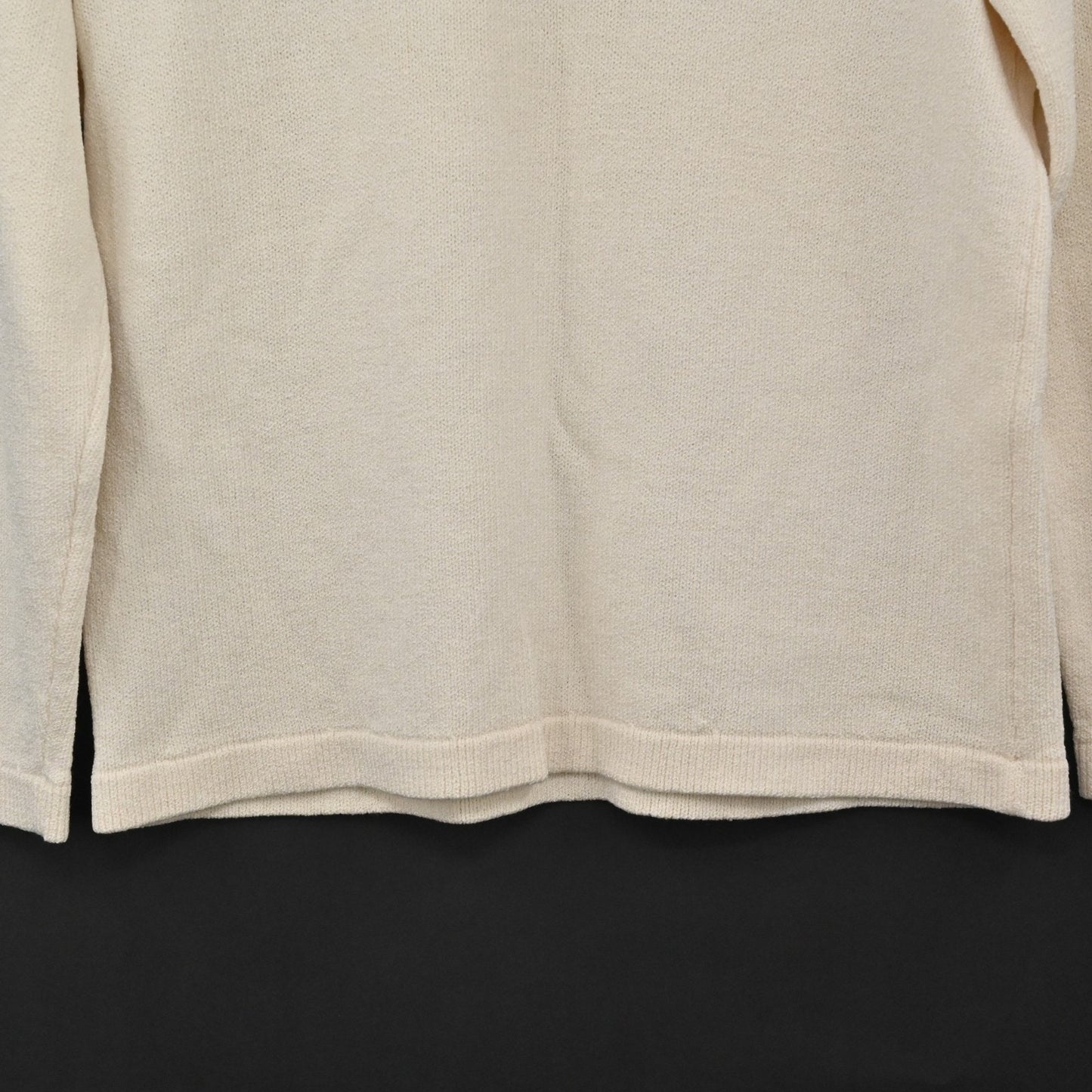 Vtg ST JOHN Womens Santana Sweater Size XS Cream Wool Knit USA 90s Separates