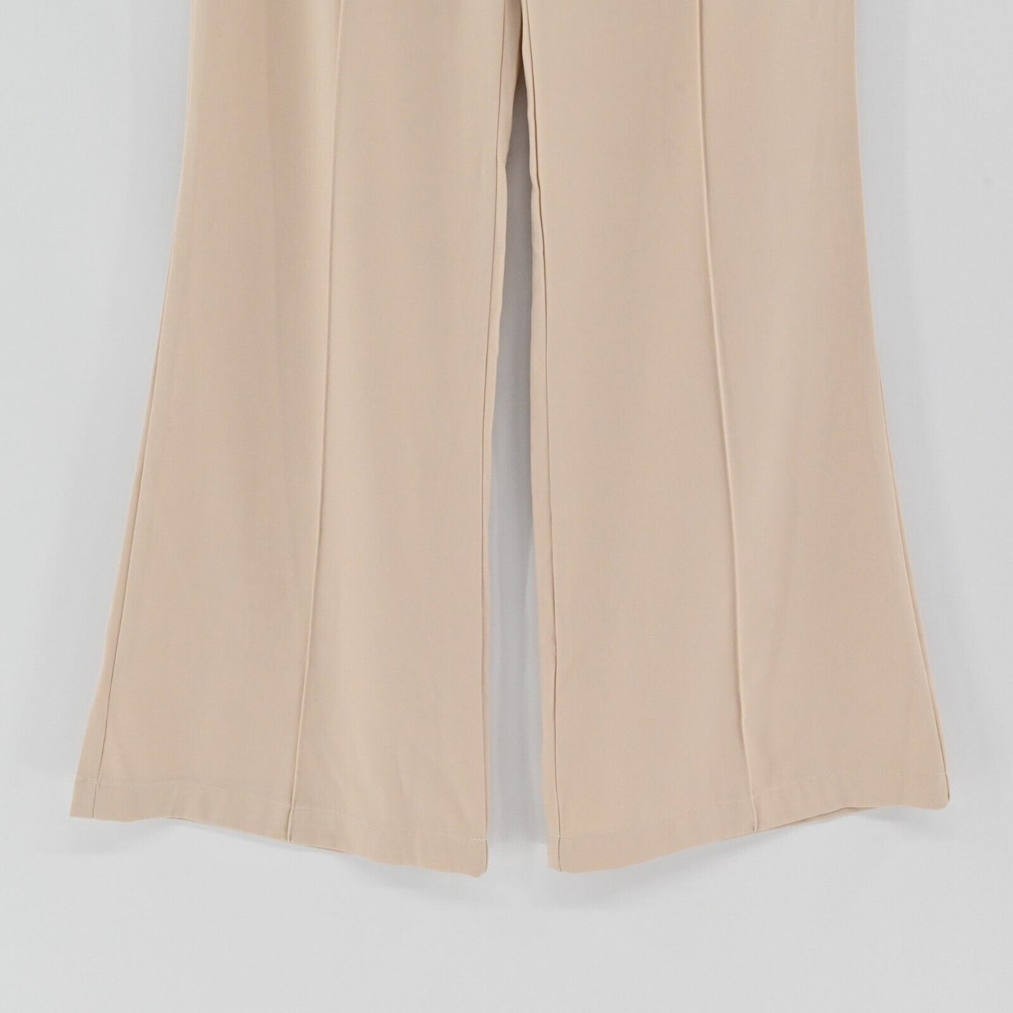 ANTHROPOLOGIE Pants Womens Sz M SNDYS Burland Pant Beige Wide Leg Pleated NEW