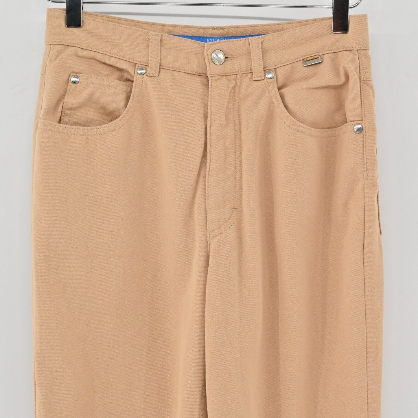 ESCADA Jeans Womens Sz 34 Sport High Waisted Skinny Stretch Jeggings Beige Denim