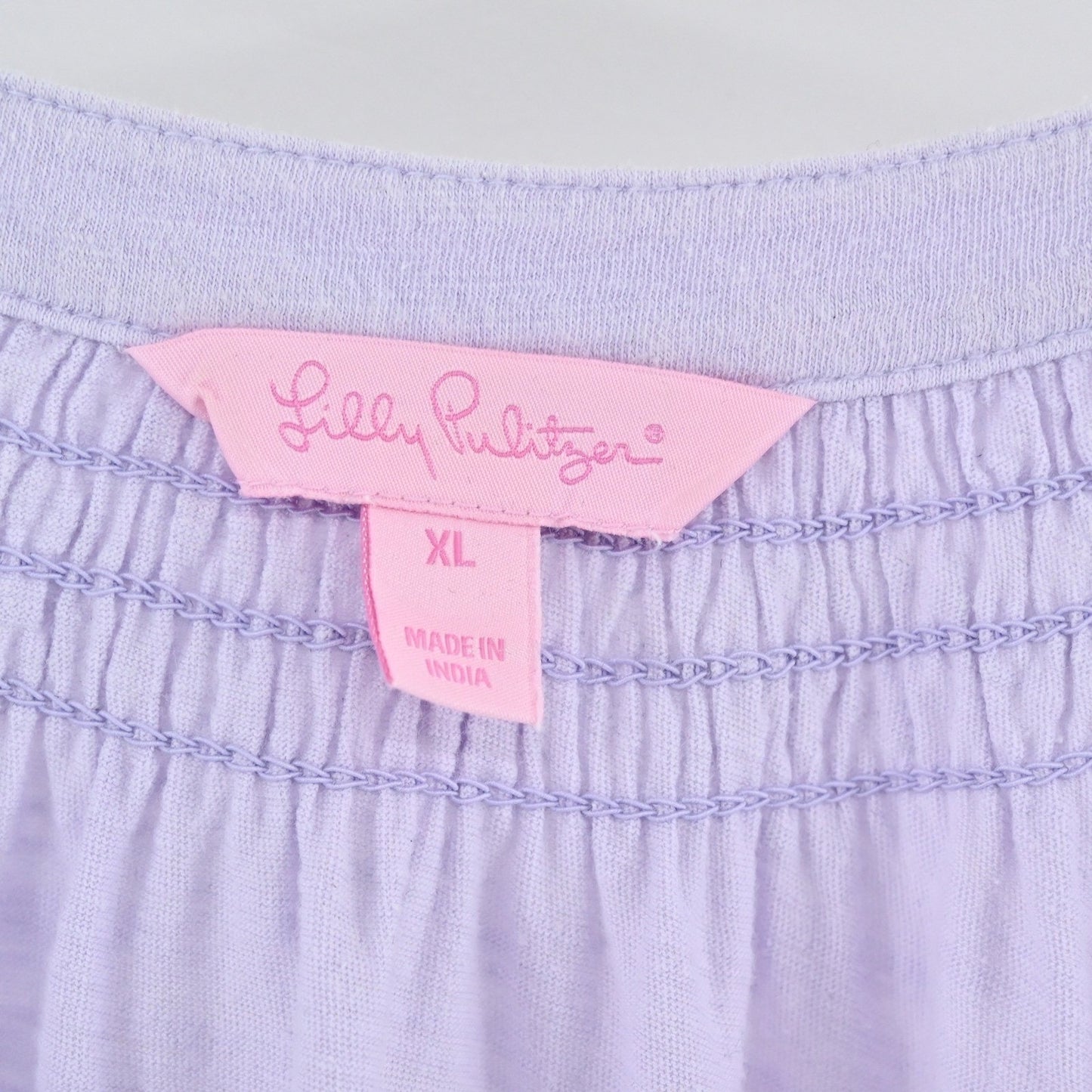 Lilly Pulitzer Womens Essie Tip Size XL Lilac Freesi Lavender Sleeveless Top